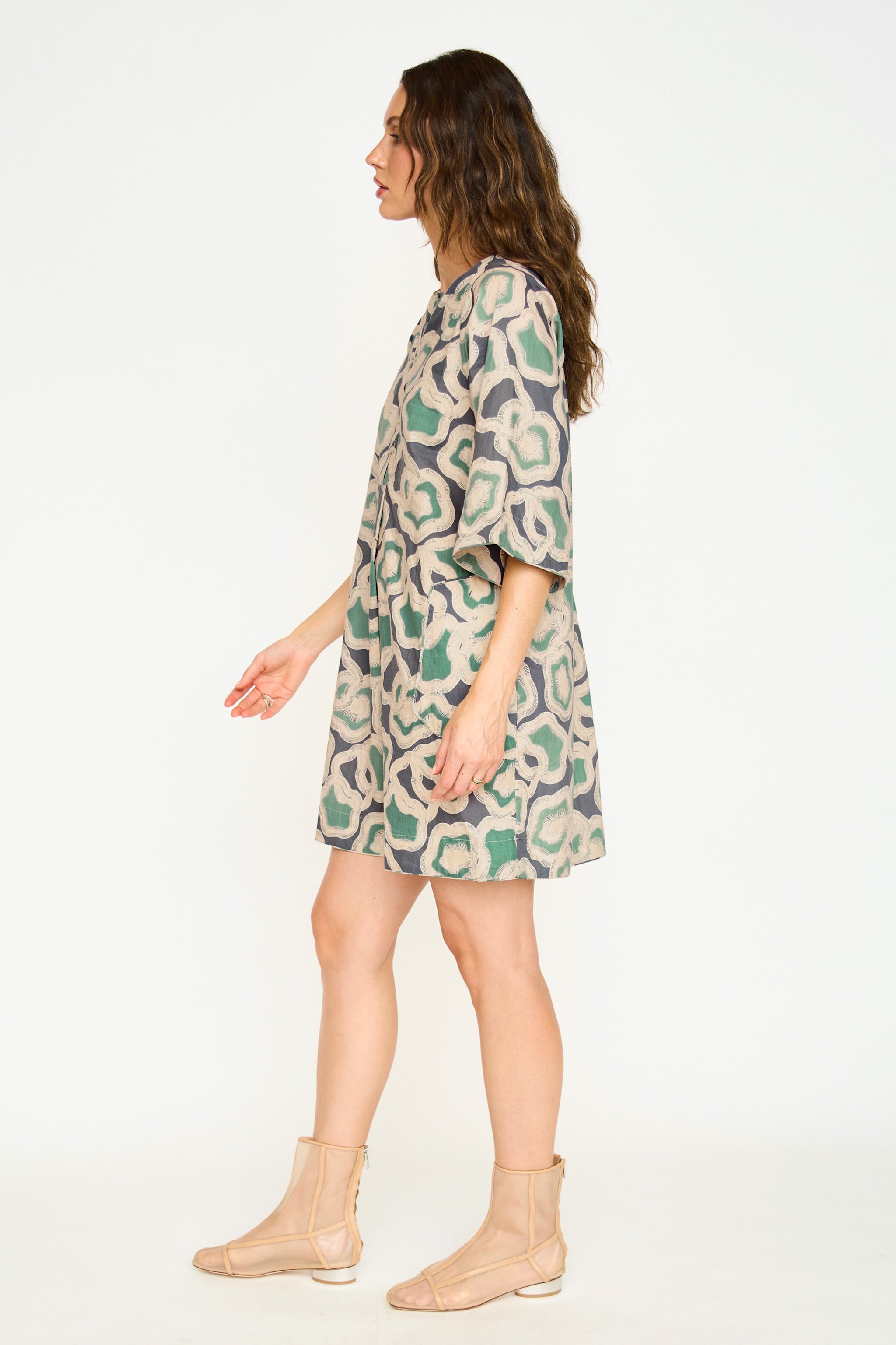 Short Dress in Marine Puddles
