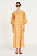 Dress in Golden Eyelet