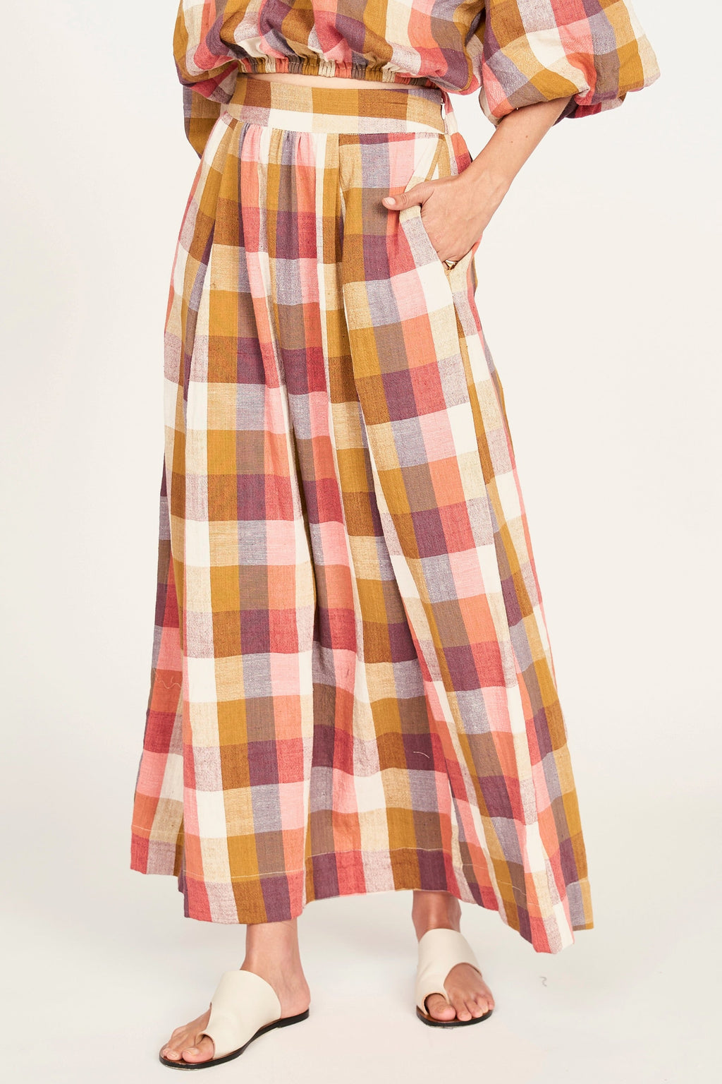 Skirt in Sunset Plaid