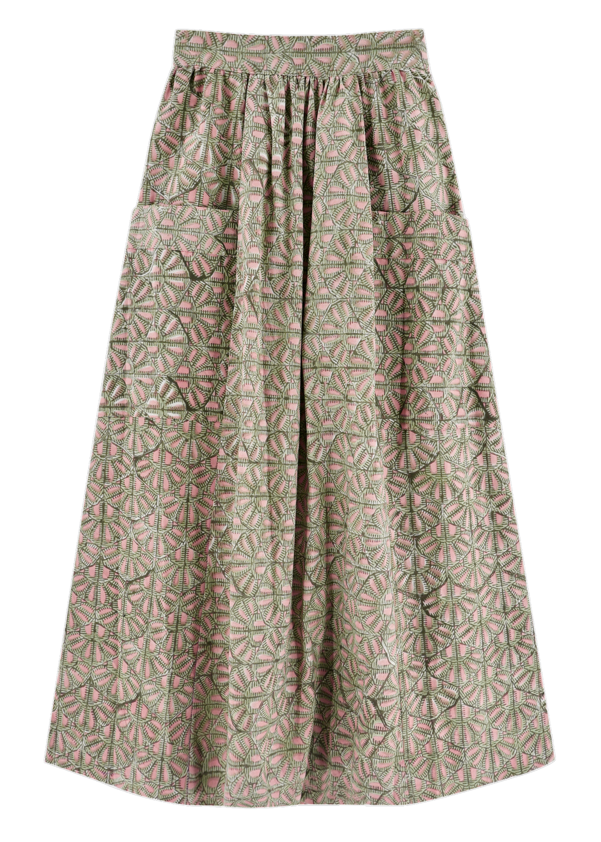 Skirt in Trellis in Petal