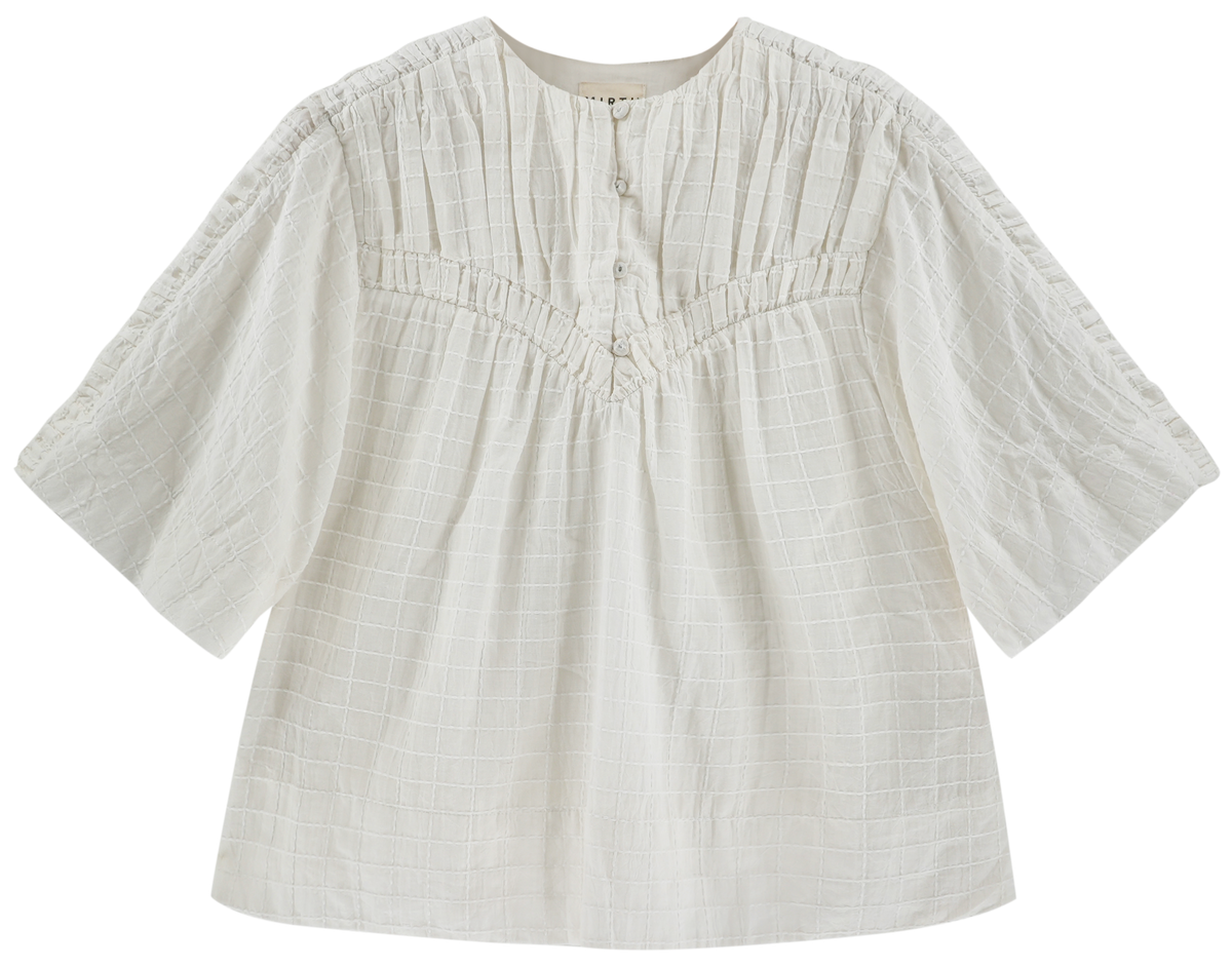 Front button placket Top