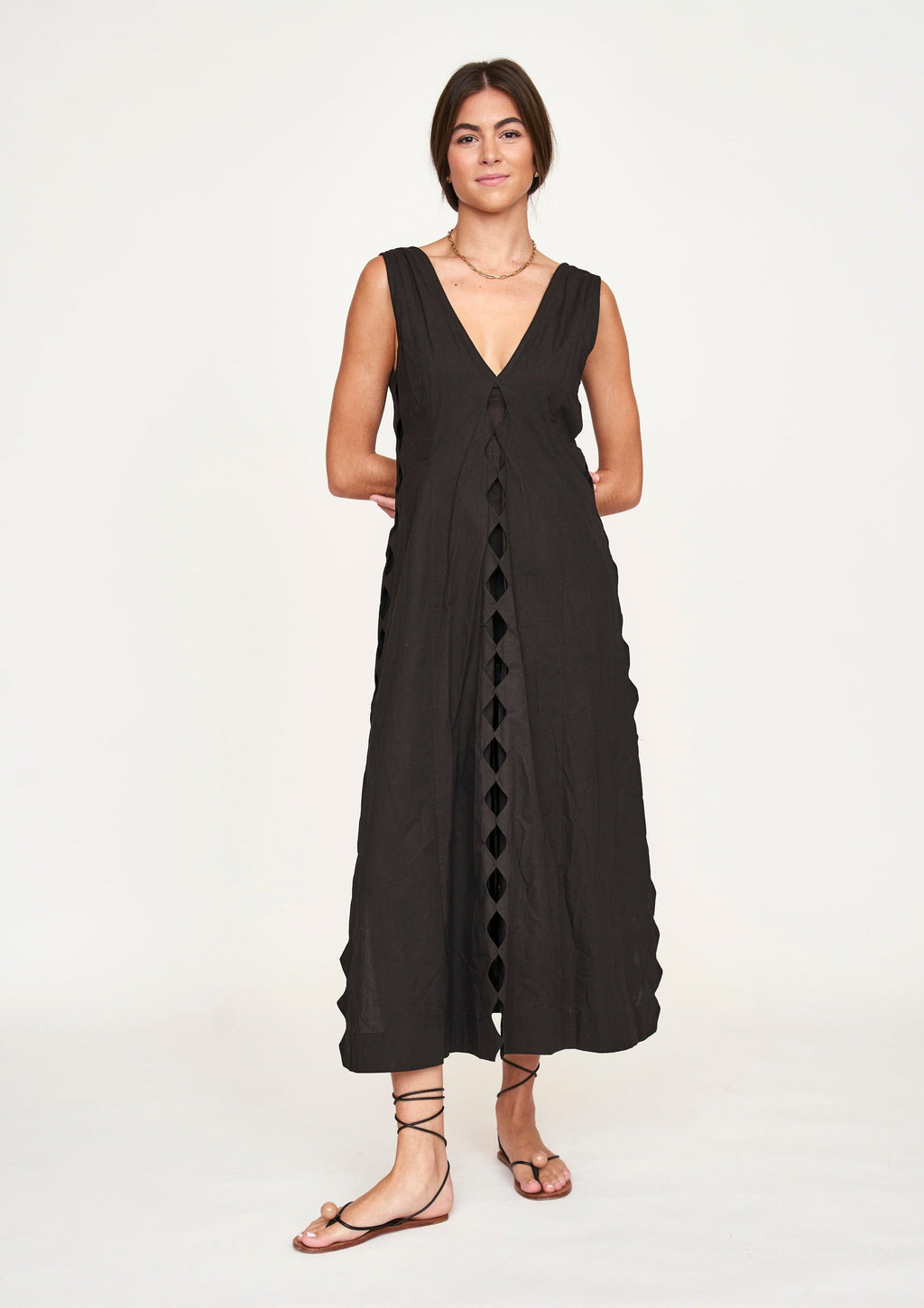 Dress Ankle length in Black