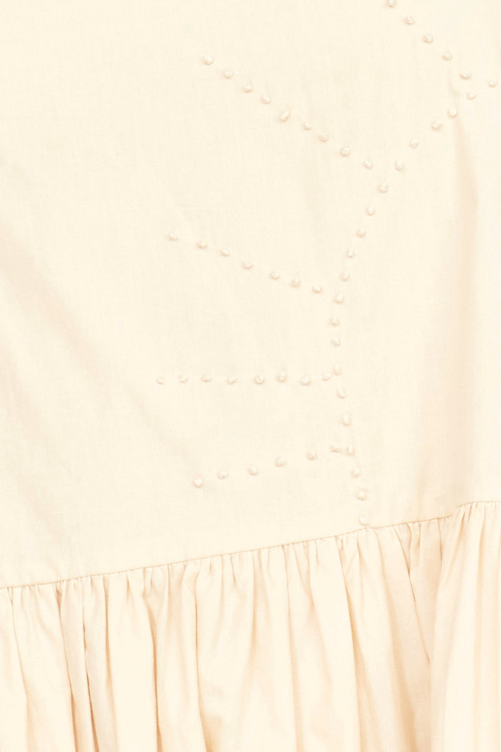 Bubble hem Dress in Parchment