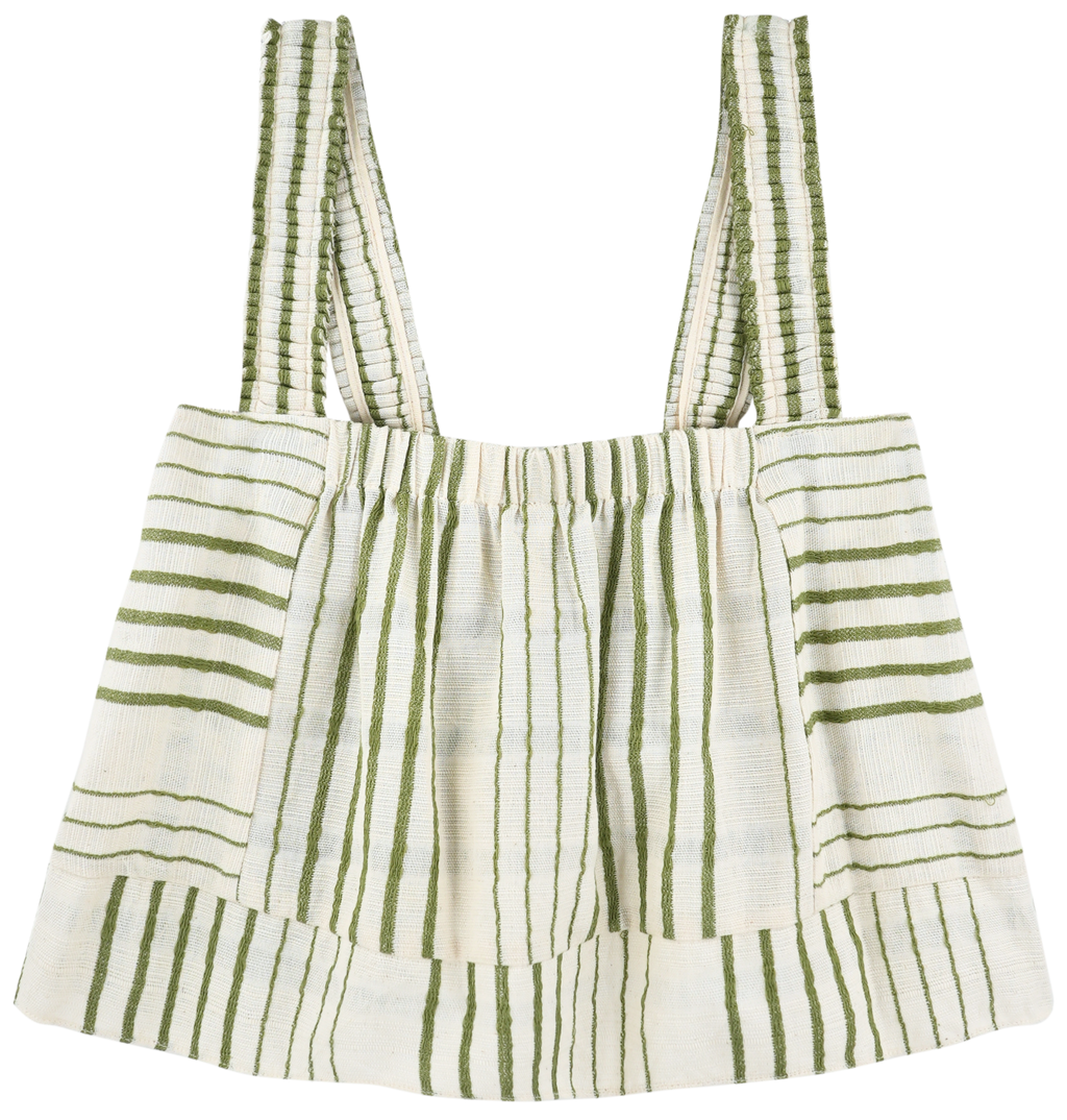 Tank in Garden Stripe