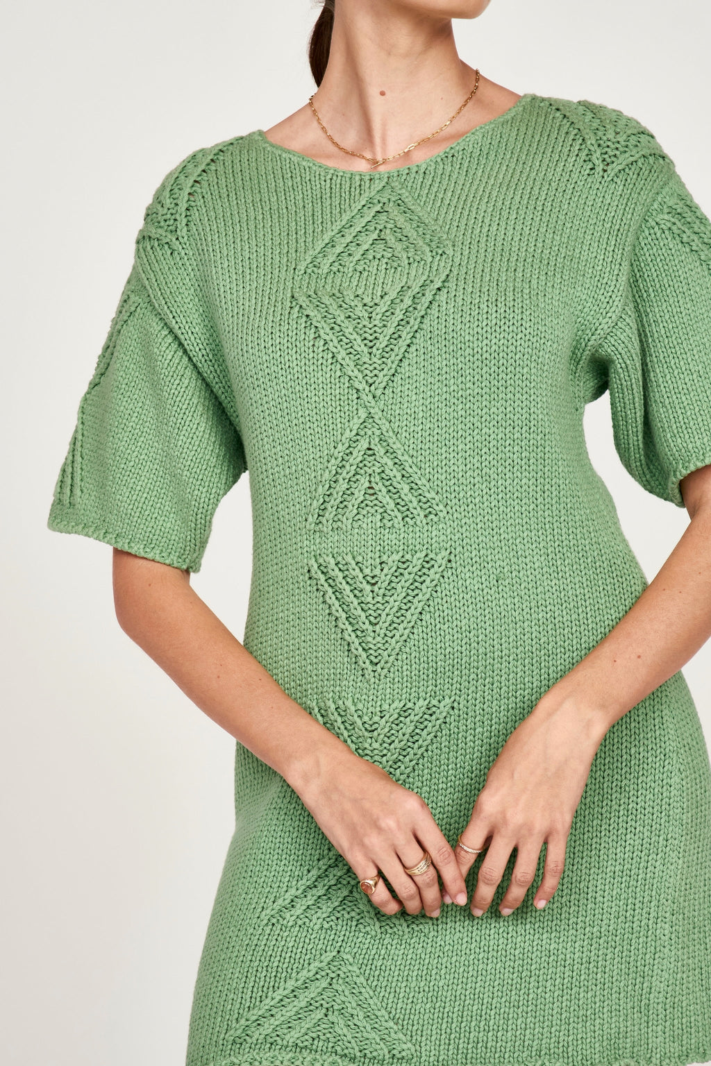 Dolman sleeve sweater mini dress