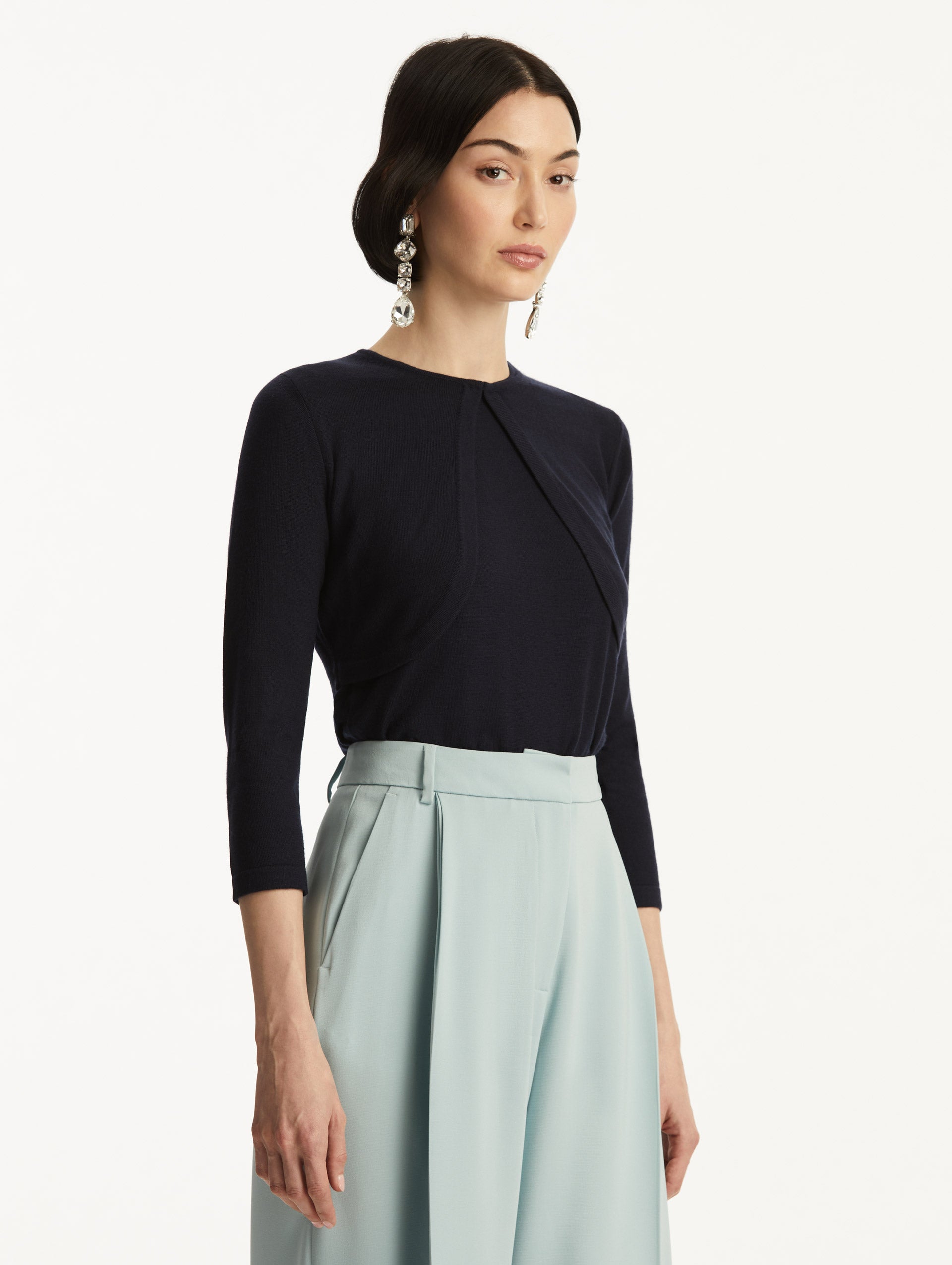 Minimalist Open Front Sweater