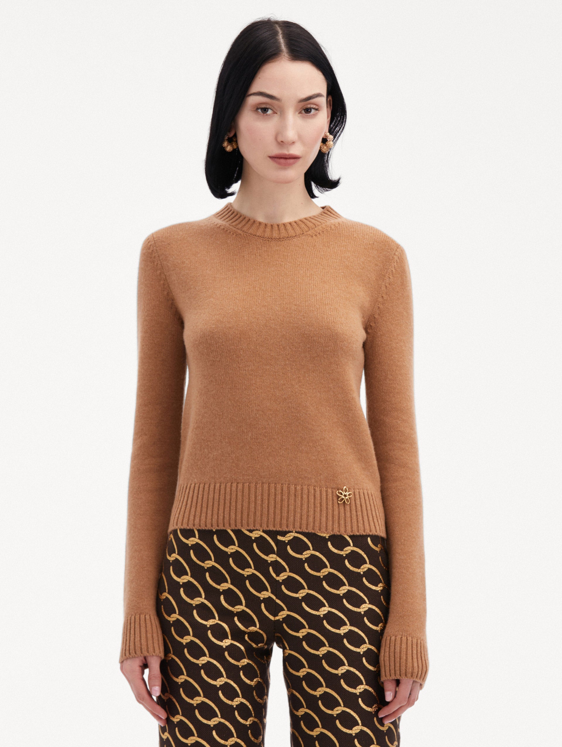 Short Ribbed Long Sleeve Top