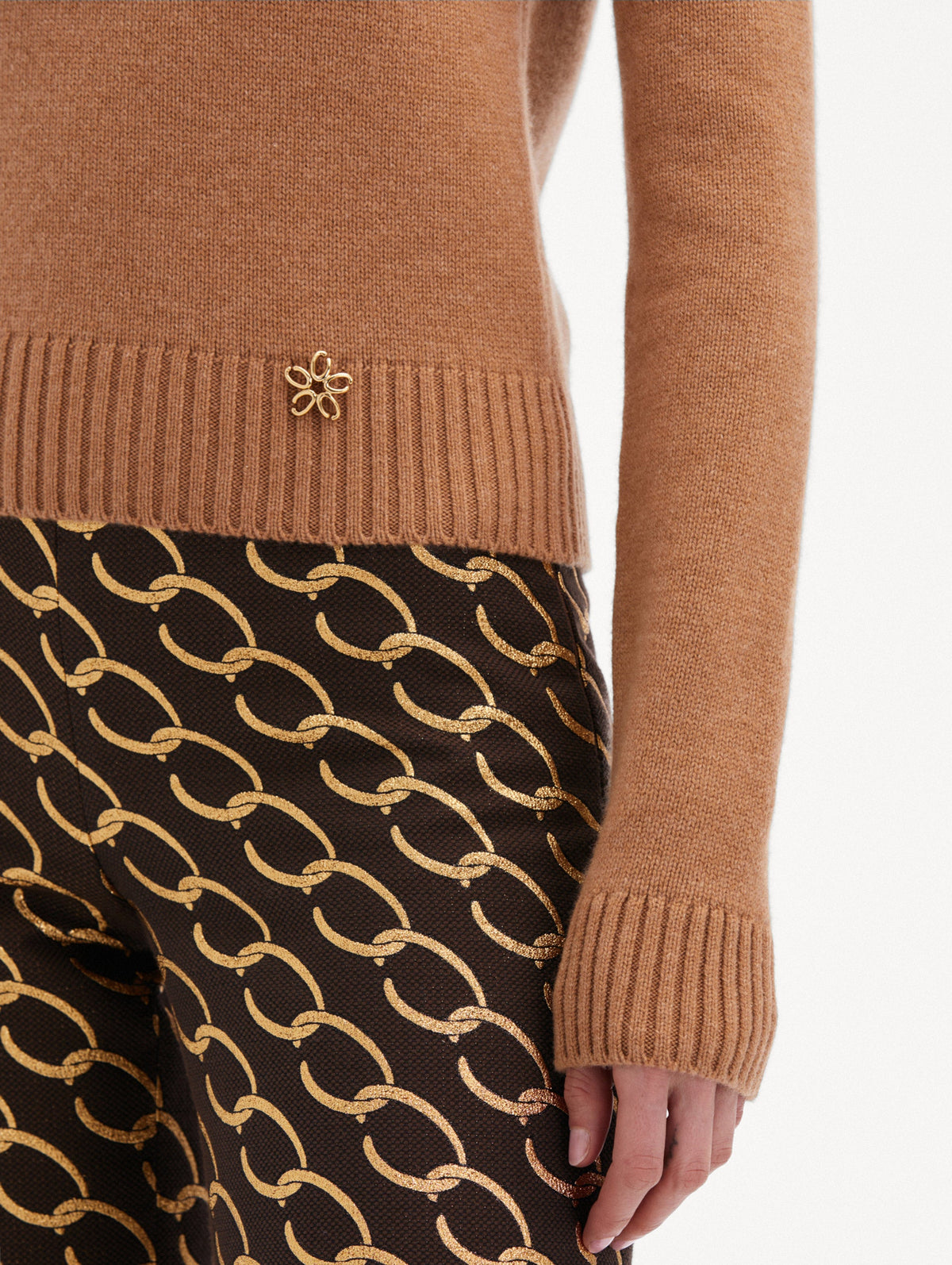 Short Ribbed Long Sleeve Top