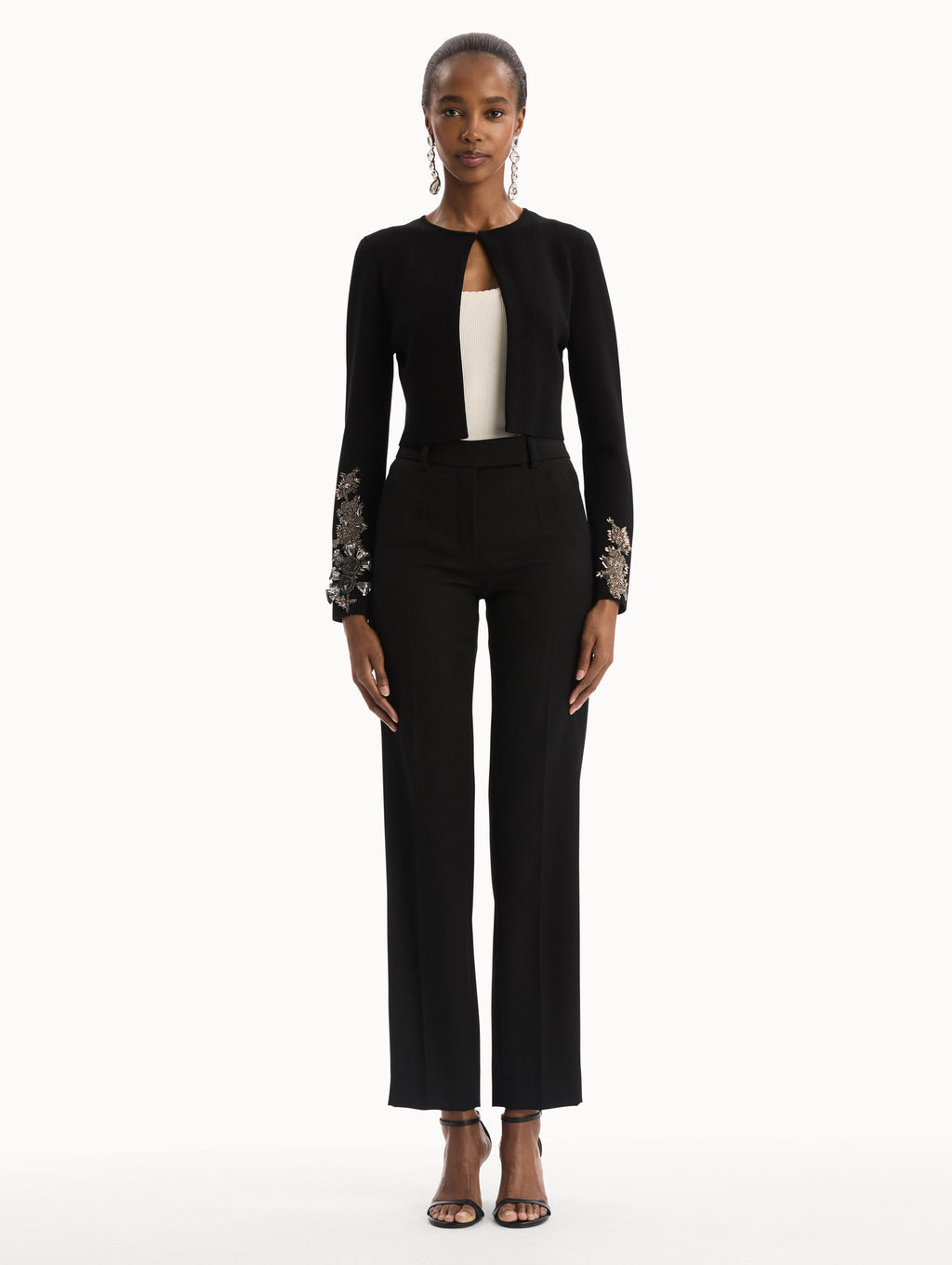 Long Sleeve Embroidered Cardigan