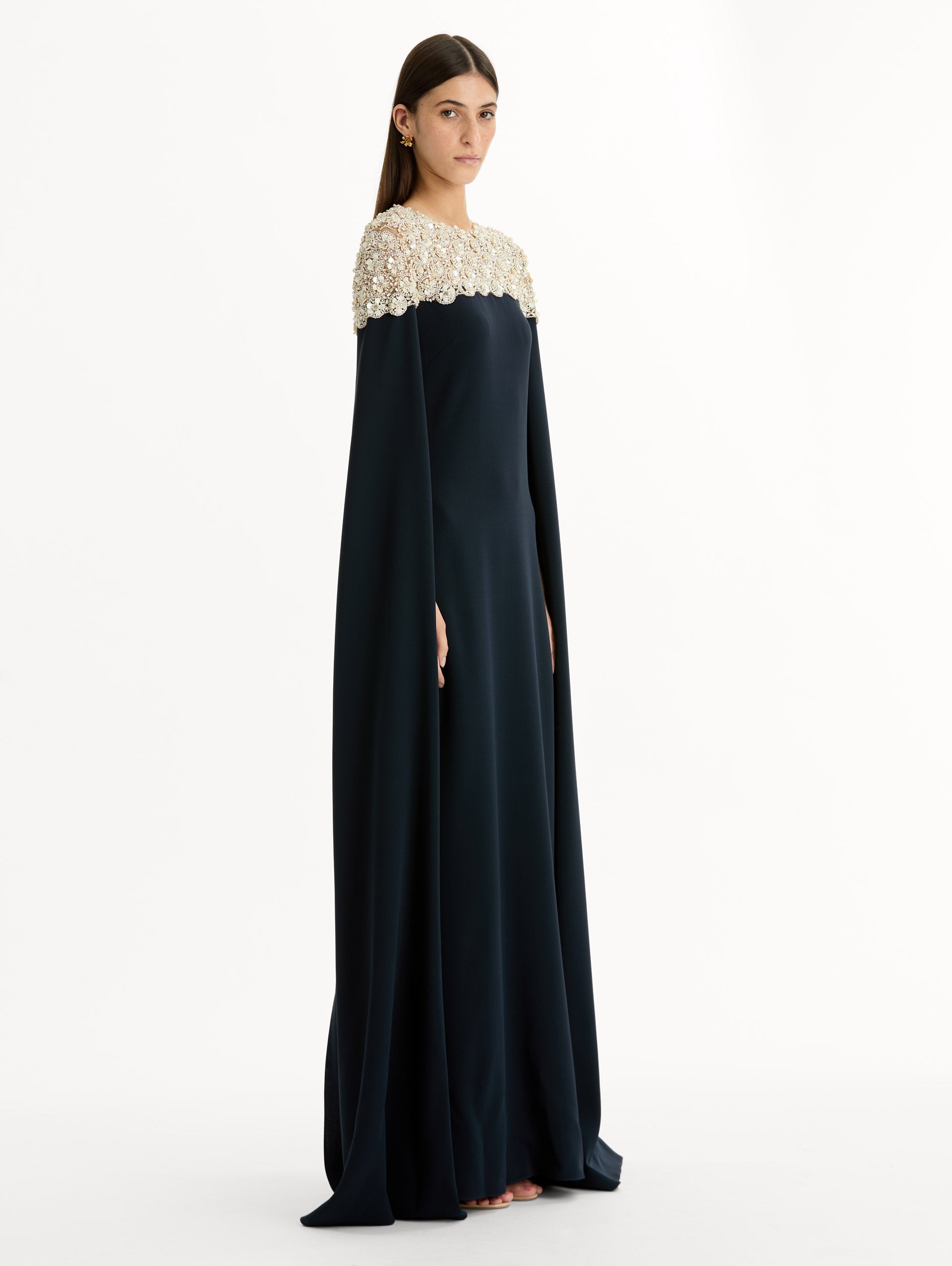 Elegant Embellished Floor-Length Dress