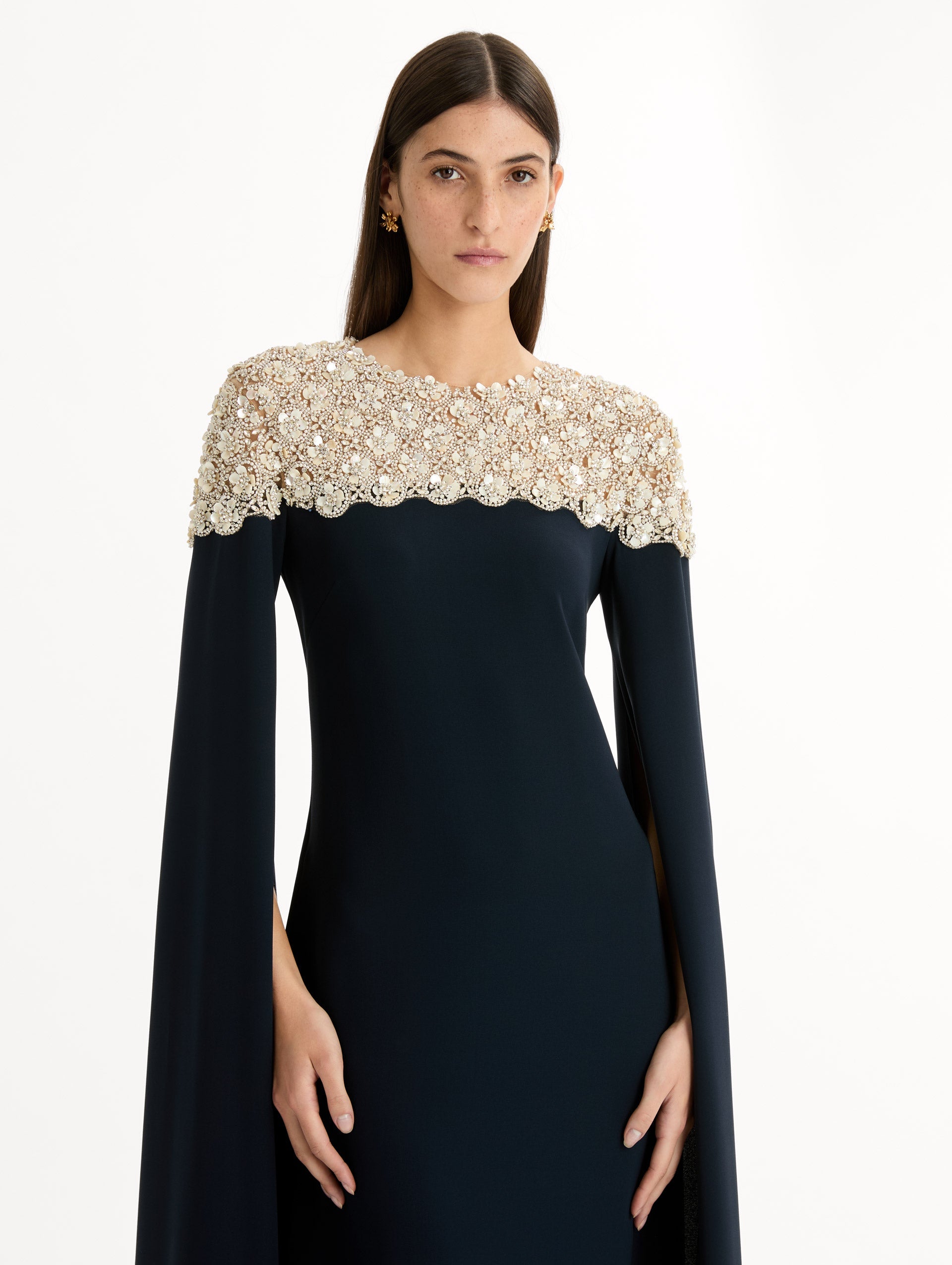 Elegant Embellished Floor-Length Dress
