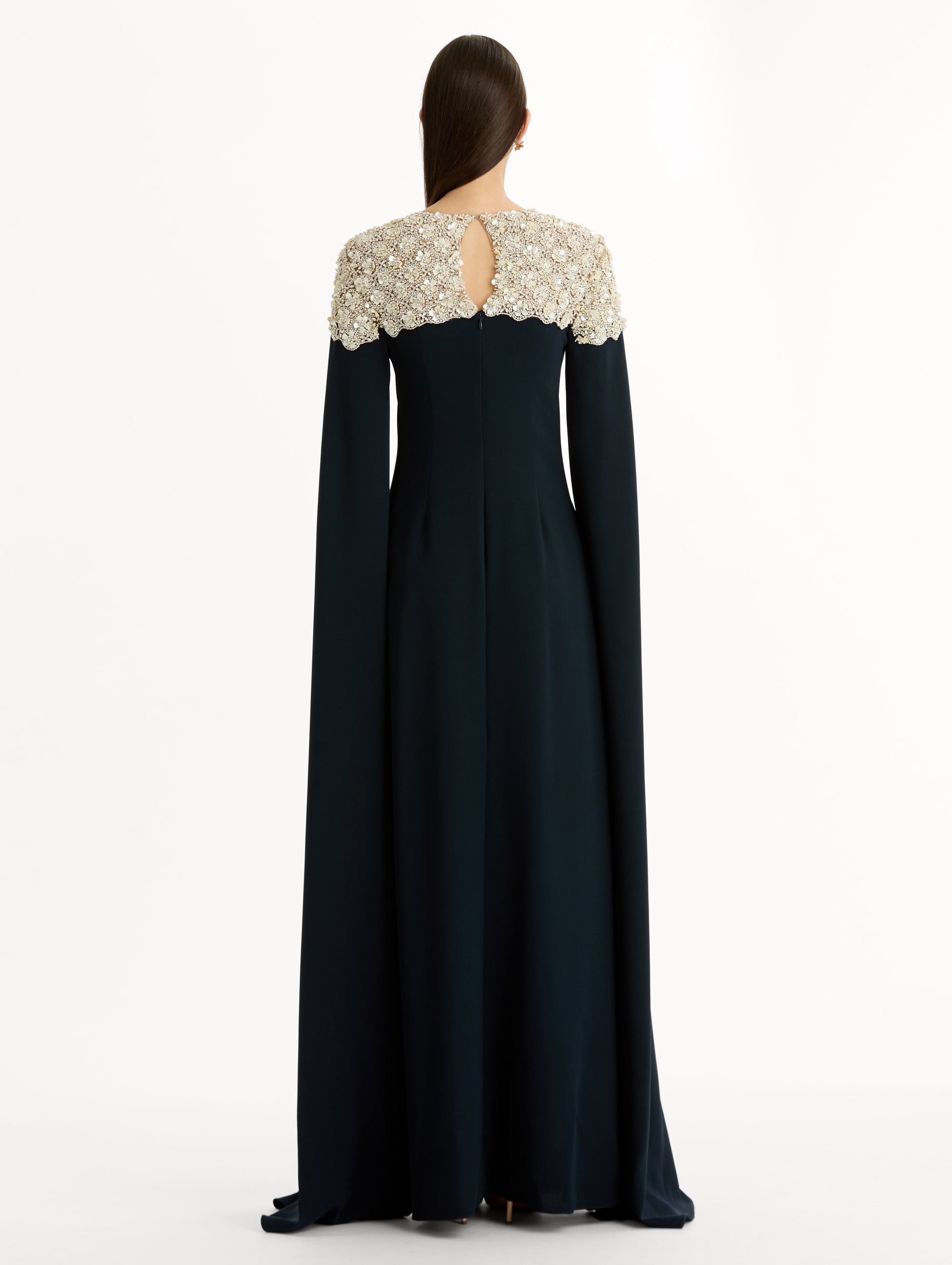 Elegant Embellished Floor-Length Dress