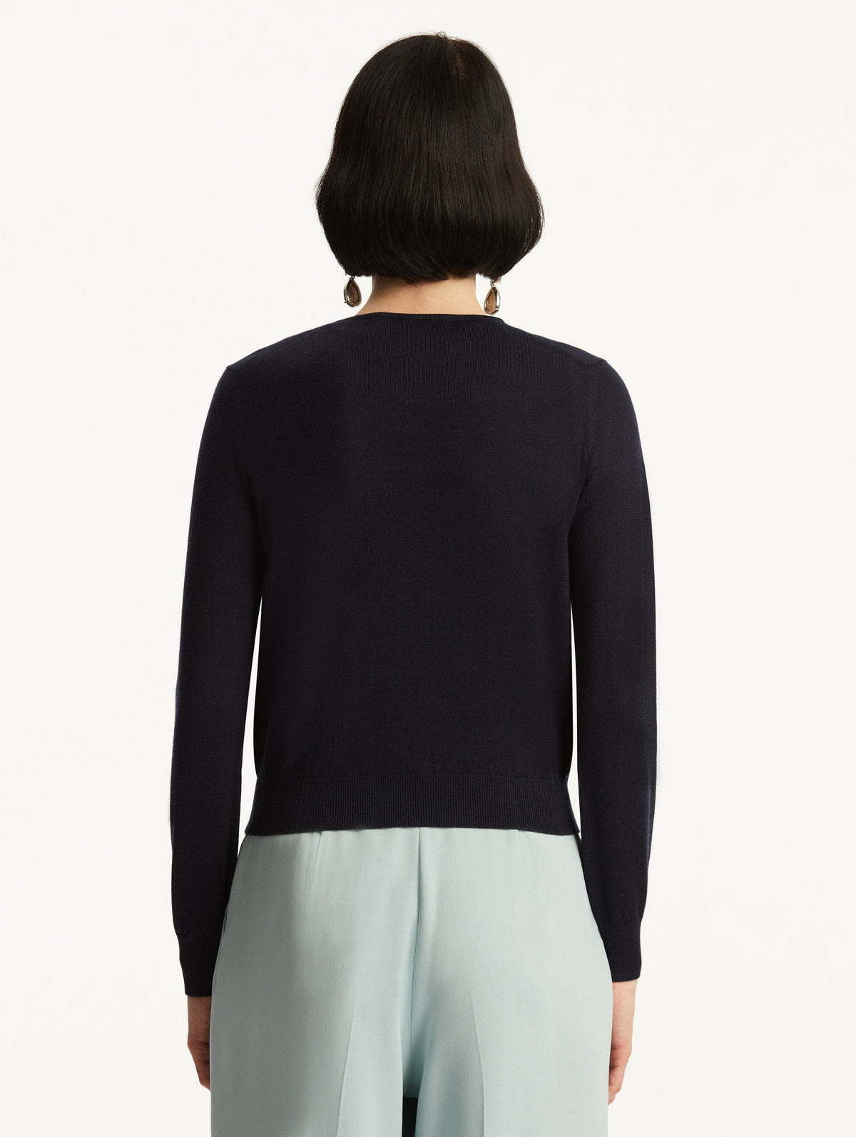 Solid Color Long Sleeve Cardigan