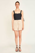 Knit Shorts in Shell