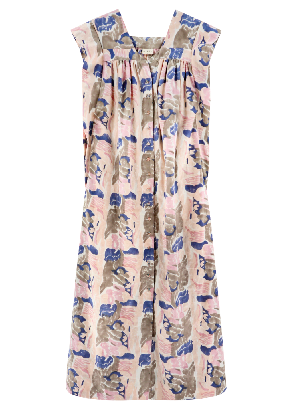 Caftan in Notched V neckline