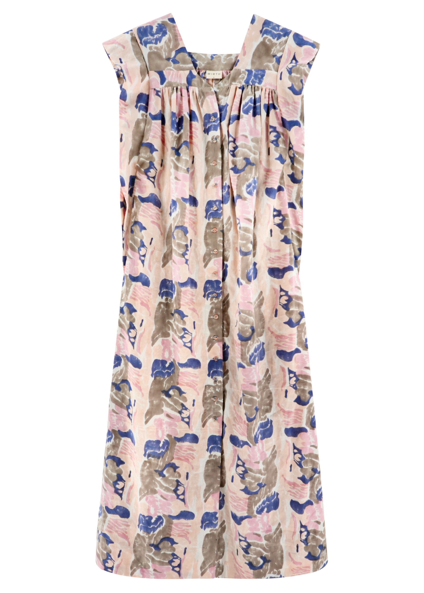 Caftan in Notched V neckline