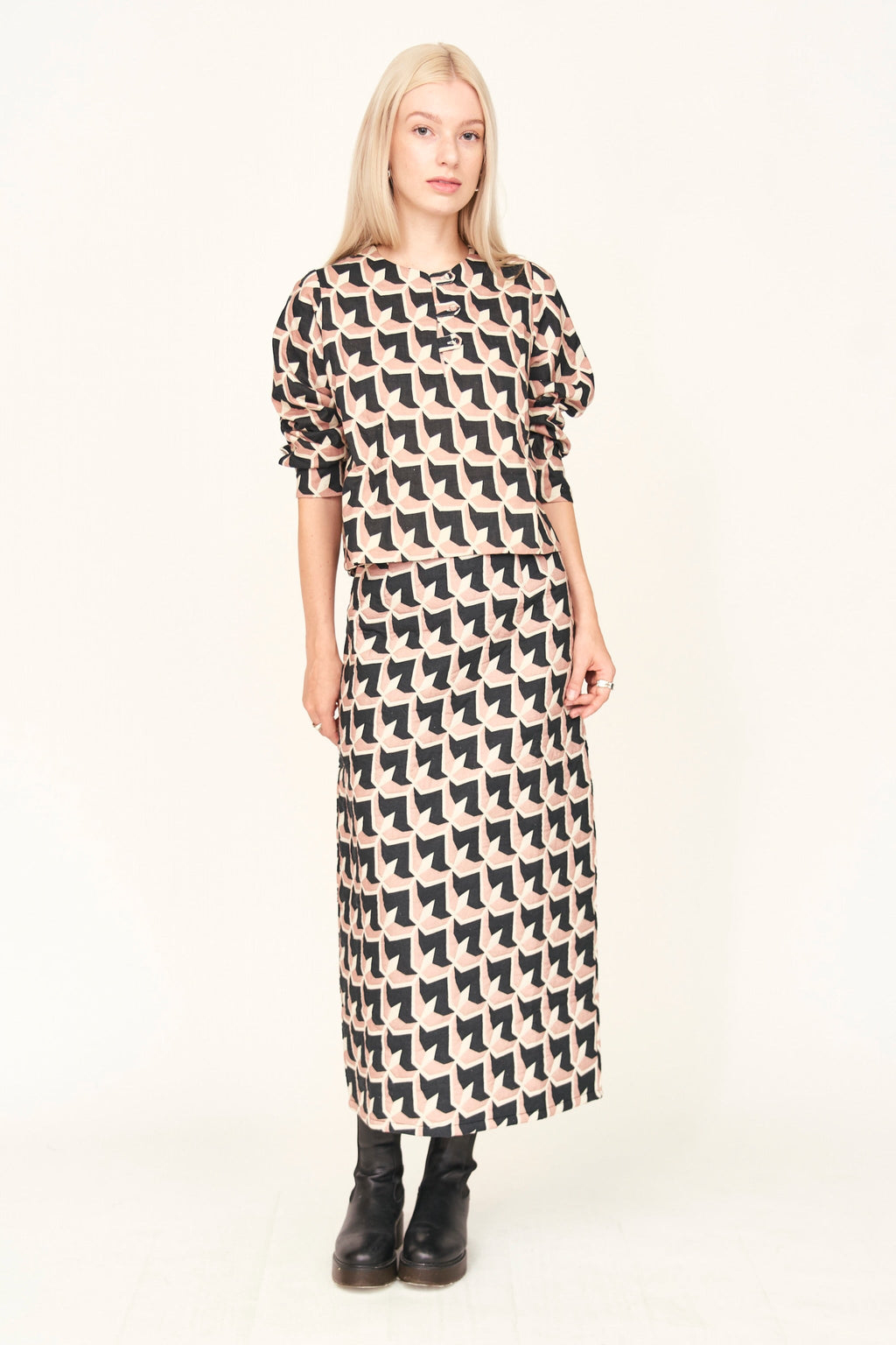 Skirt in Clay Parquet