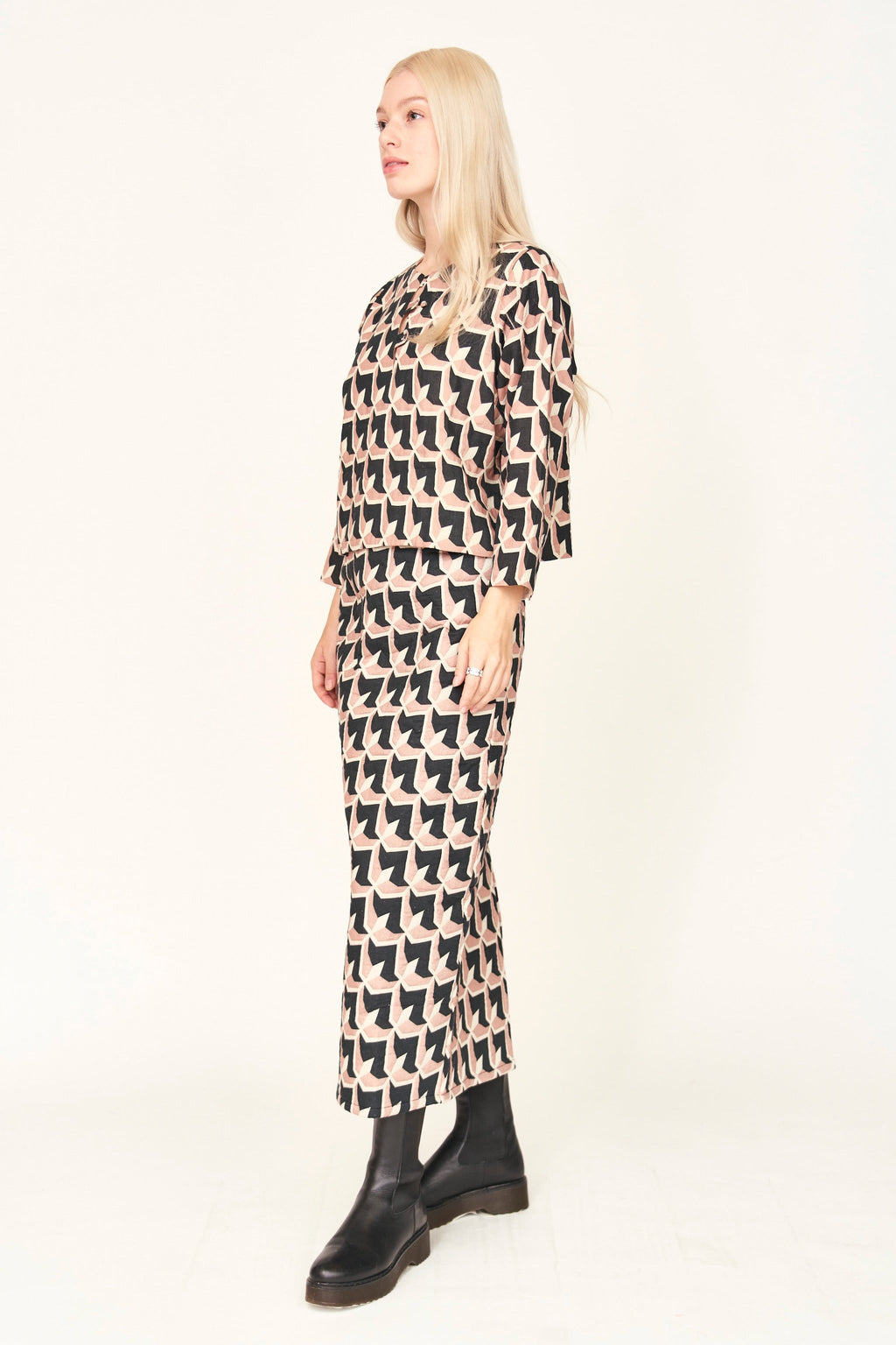 Skirt in Clay Parquet
