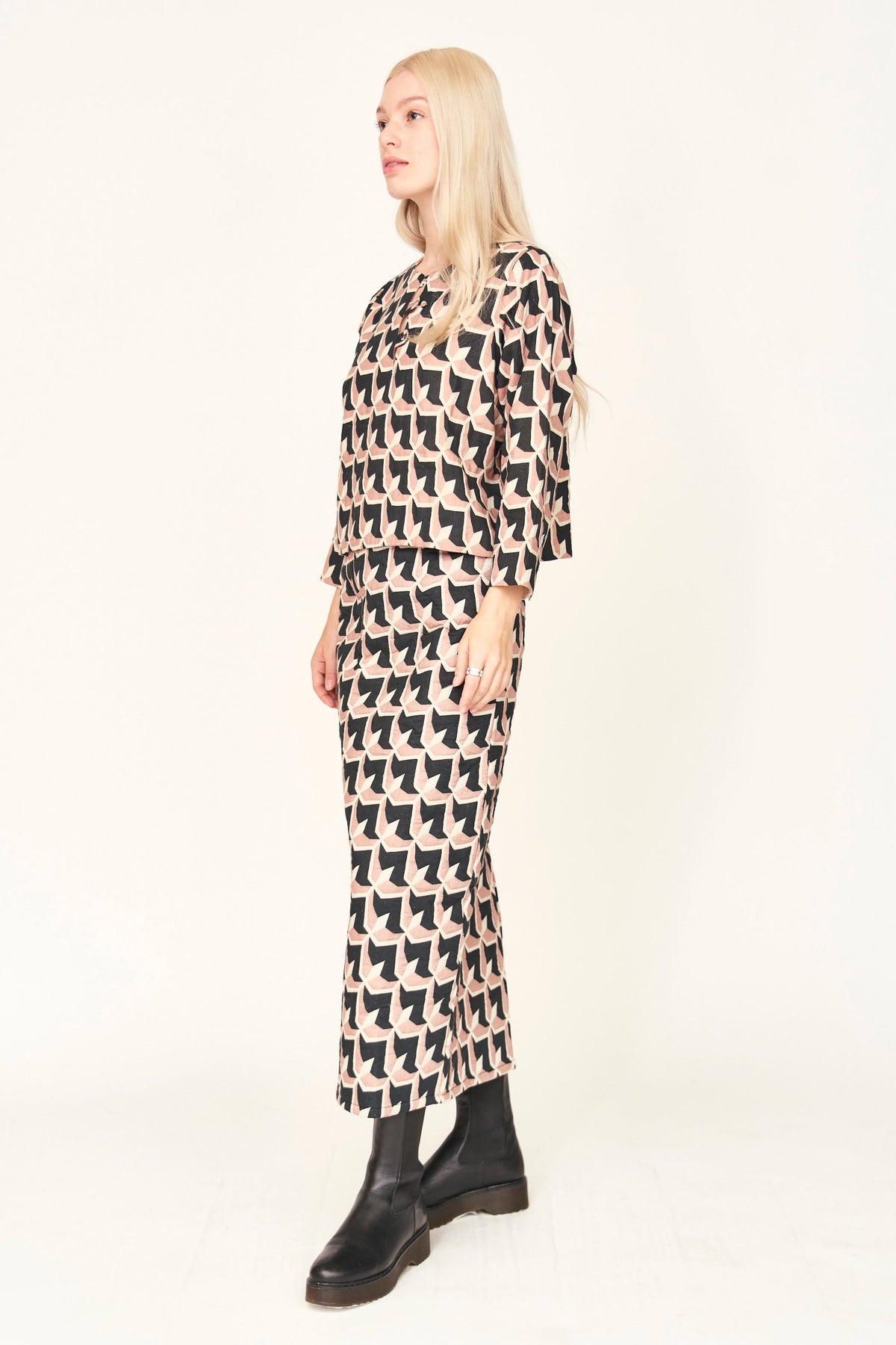 Skirt in Clay Parquet