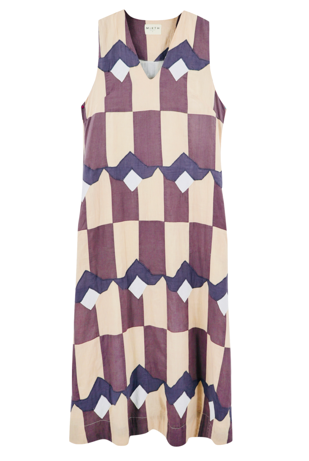 Dress in Plum Origami A-line