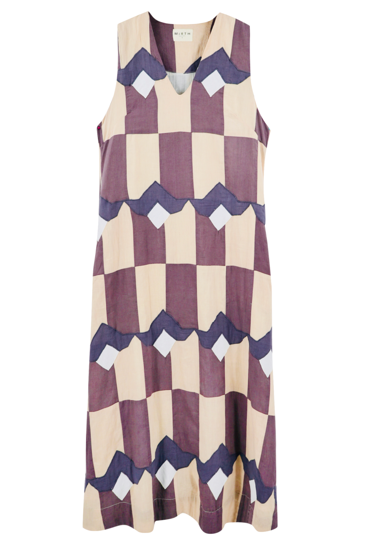Dress in Plum Origami A-line