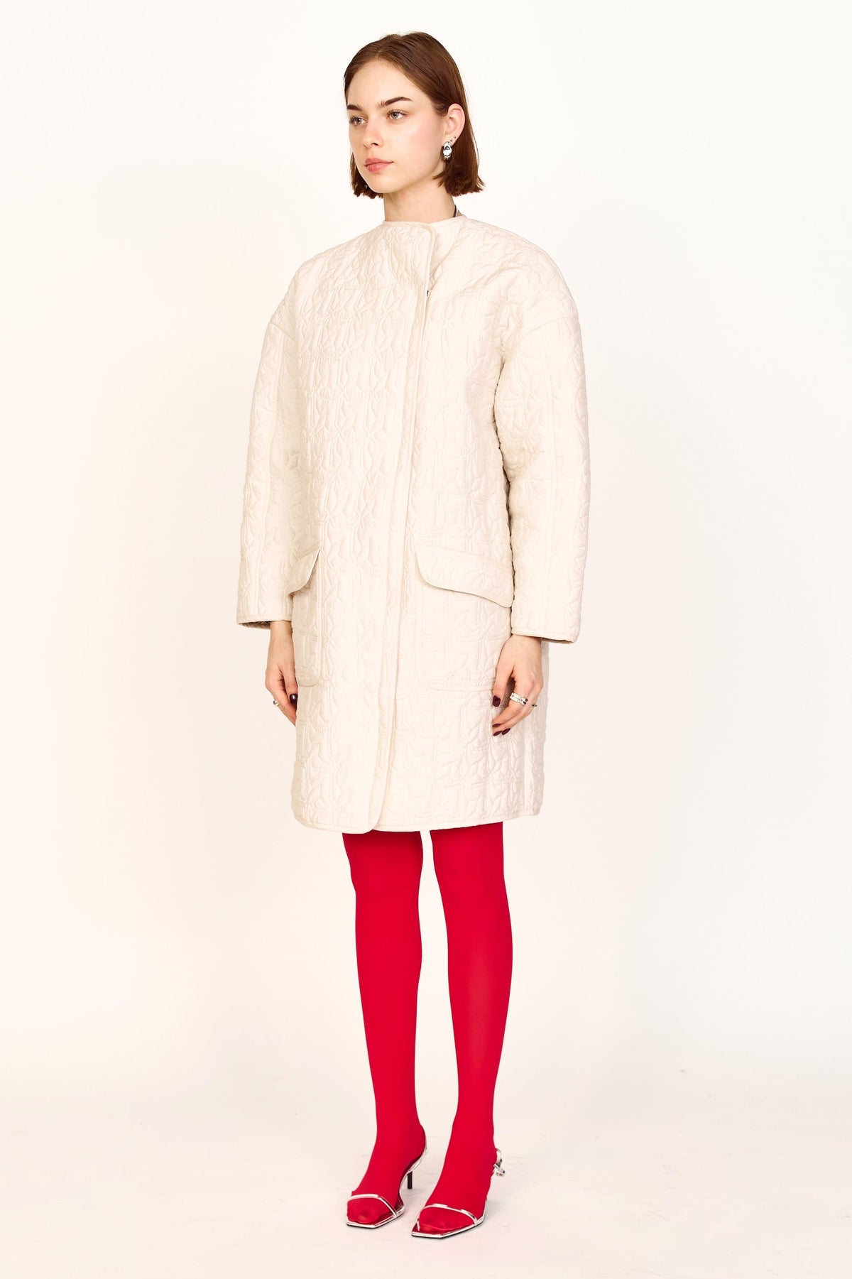 Jacket in Snow Parquet