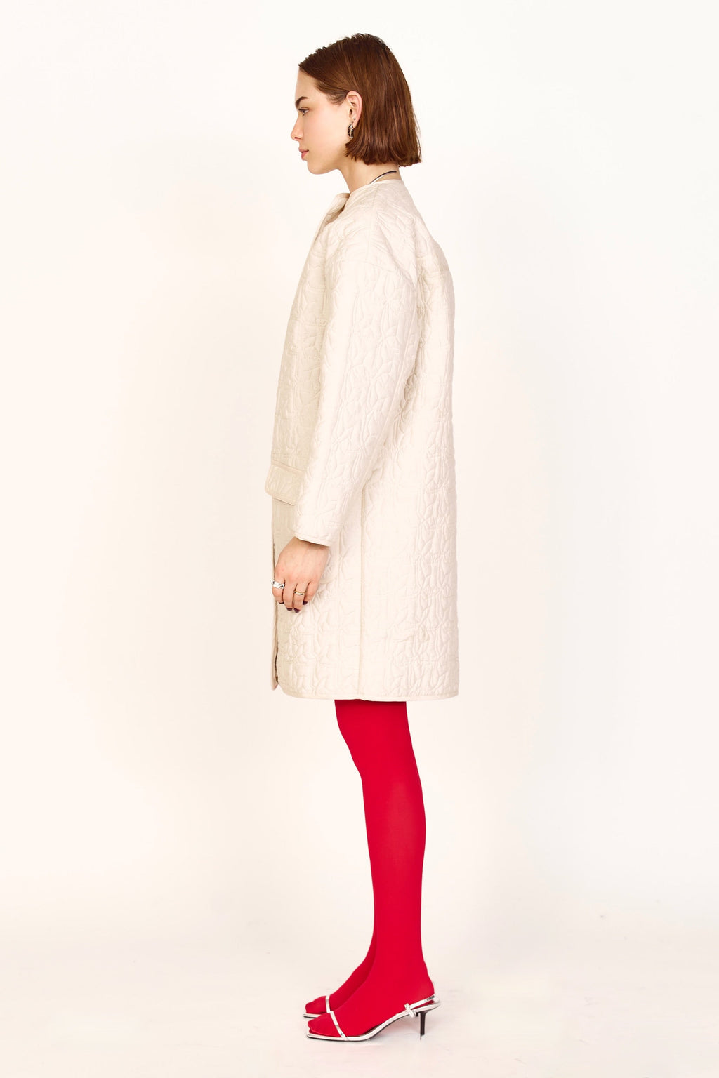Jacket in Snow Parquet