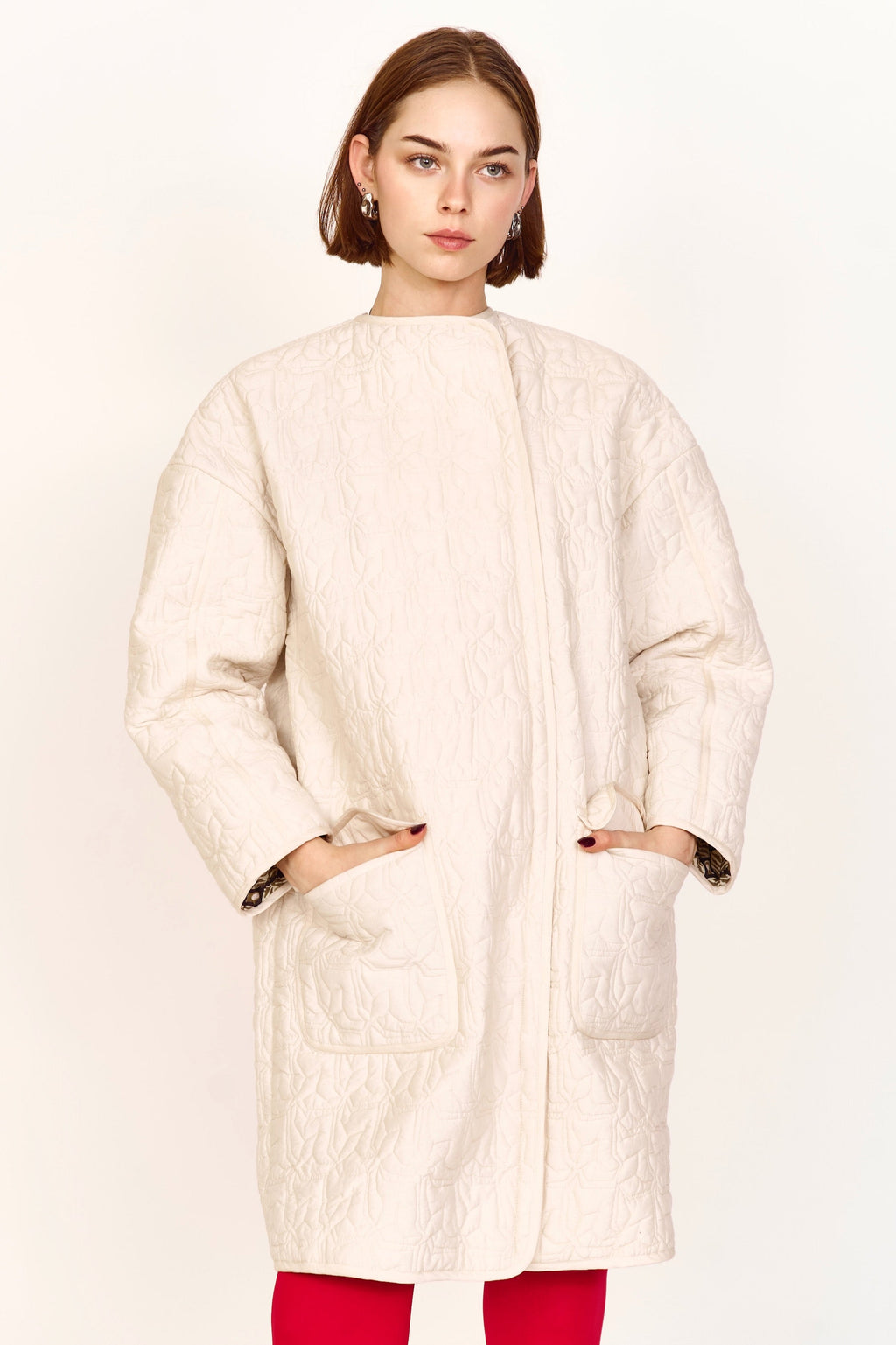 Jacket in Snow Parquet