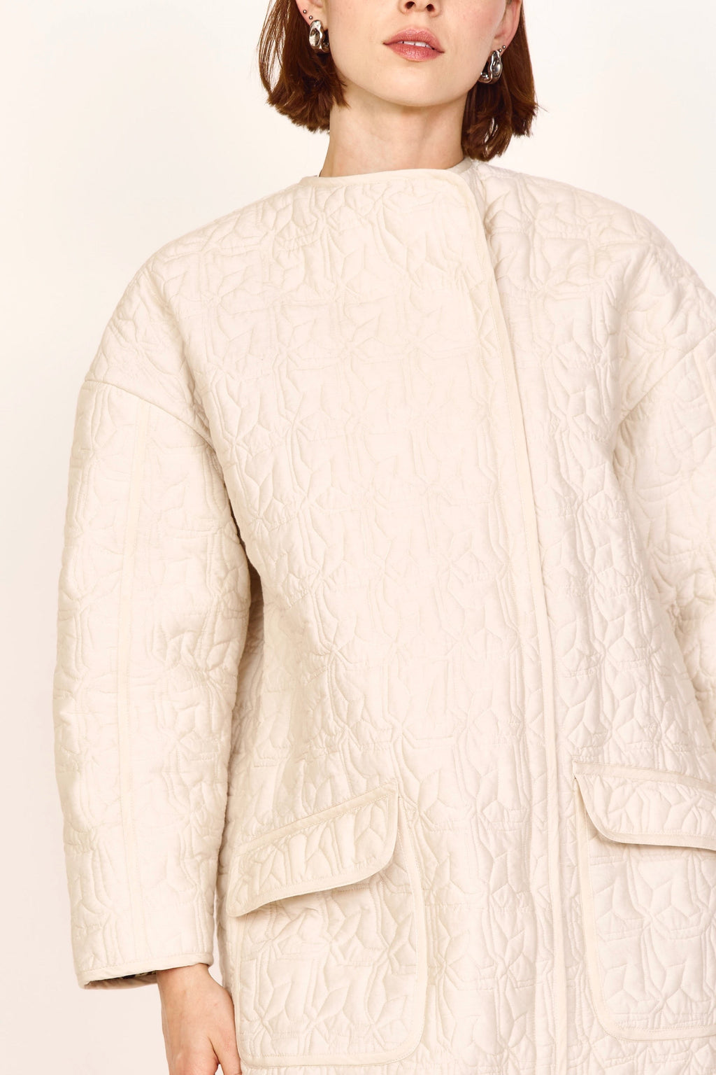 Jacket in Snow Parquet