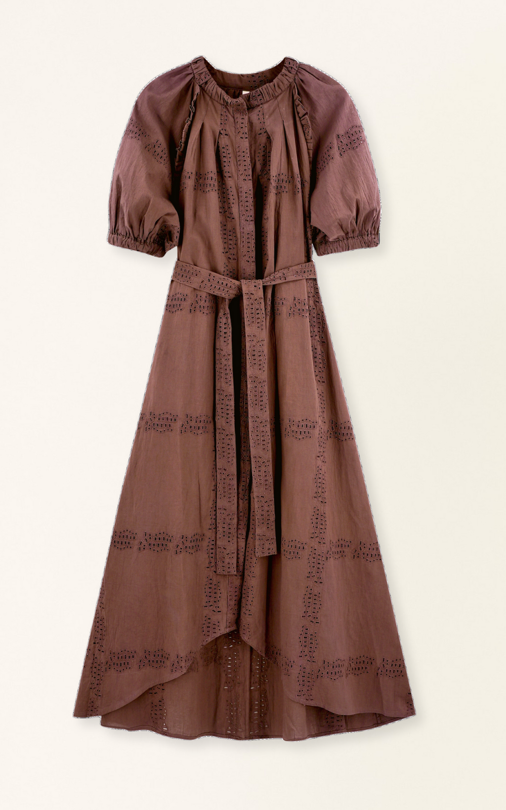 Dress in Marine Eyelet