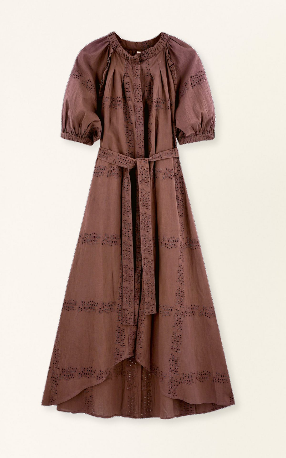 Dress in Marine Eyelet