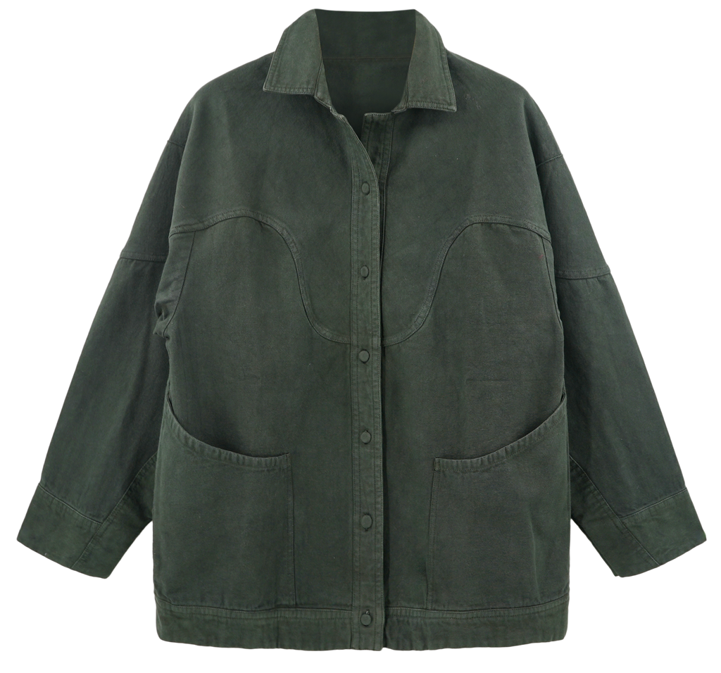 Jacket in Black Olive