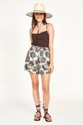 cotton voile High waisted shorts