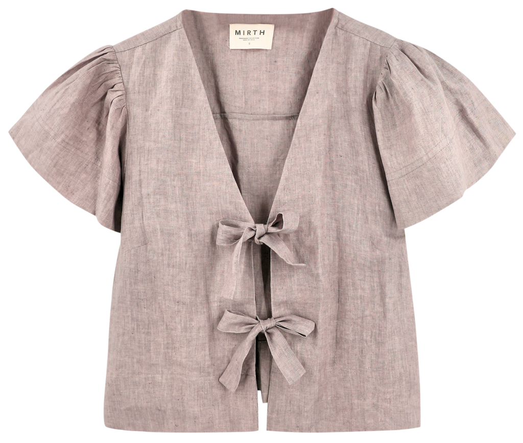 Top in Mushroom Linen
