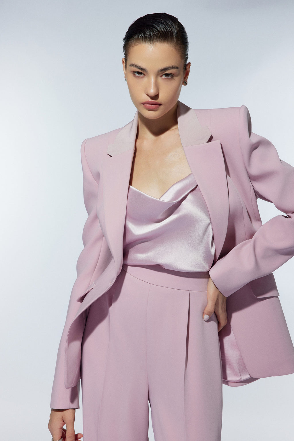 Crepe-suit-pants