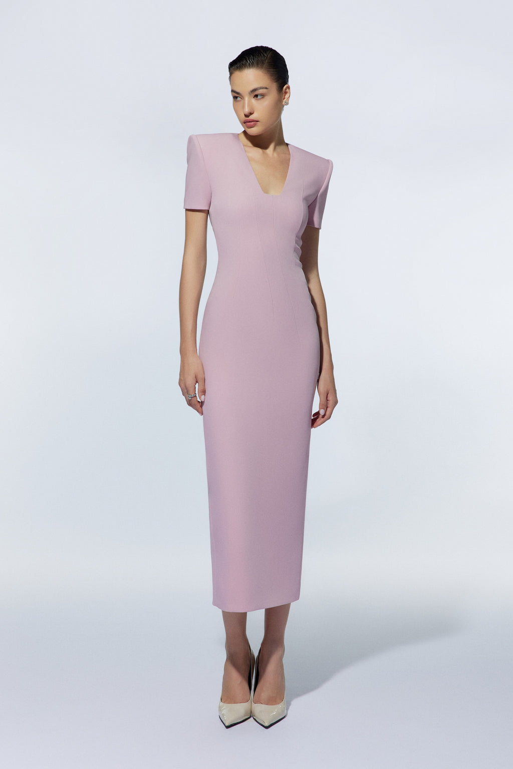 V-neckline dress
