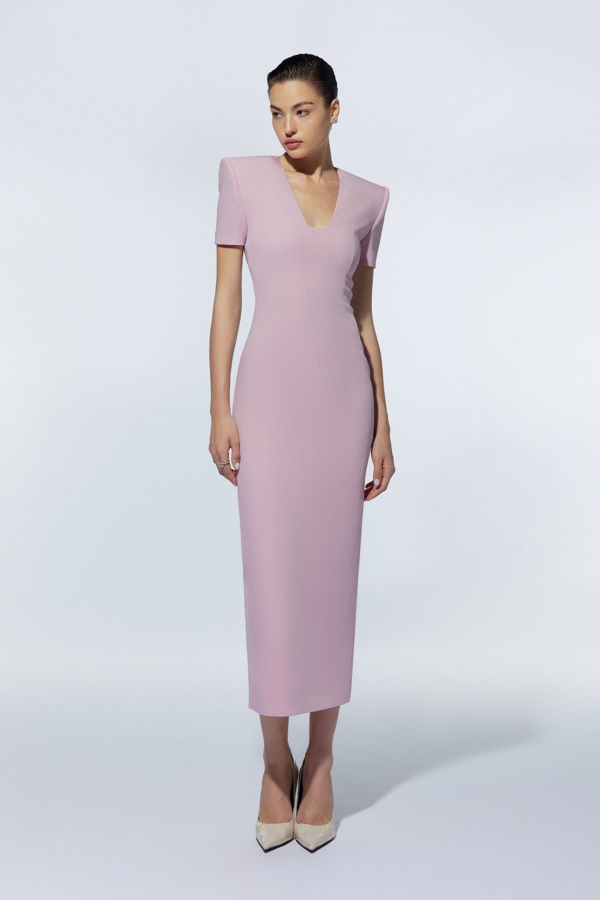 V-neckline dress