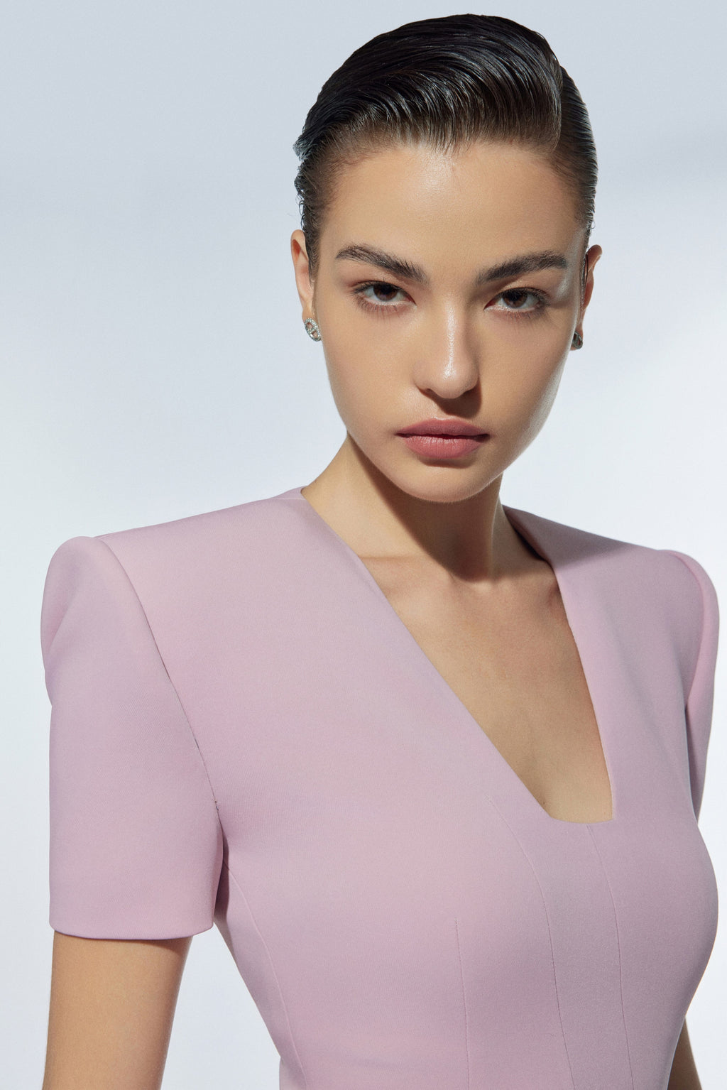 V-neckline dress