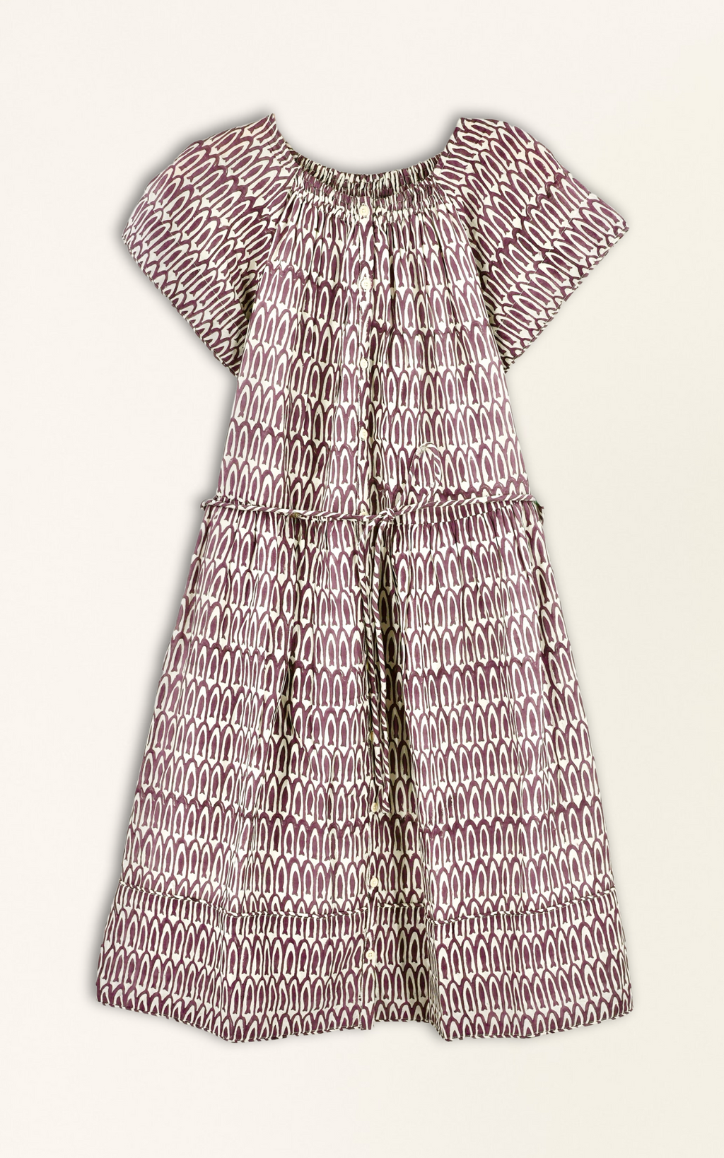 Tiered ankle length dress