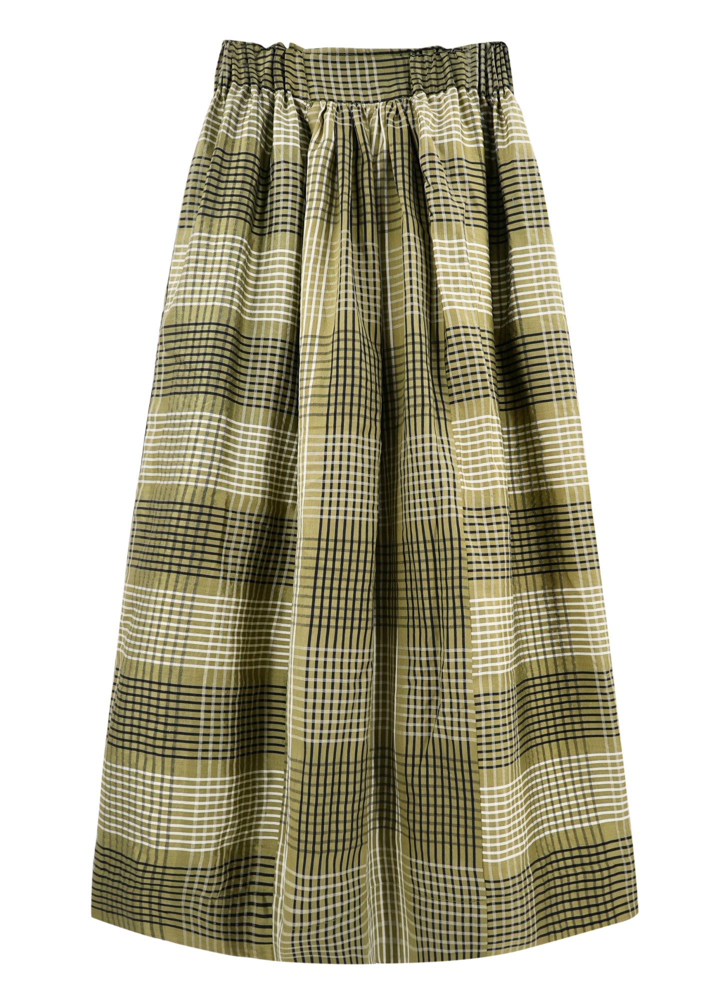 Skirt in Olive Plaid