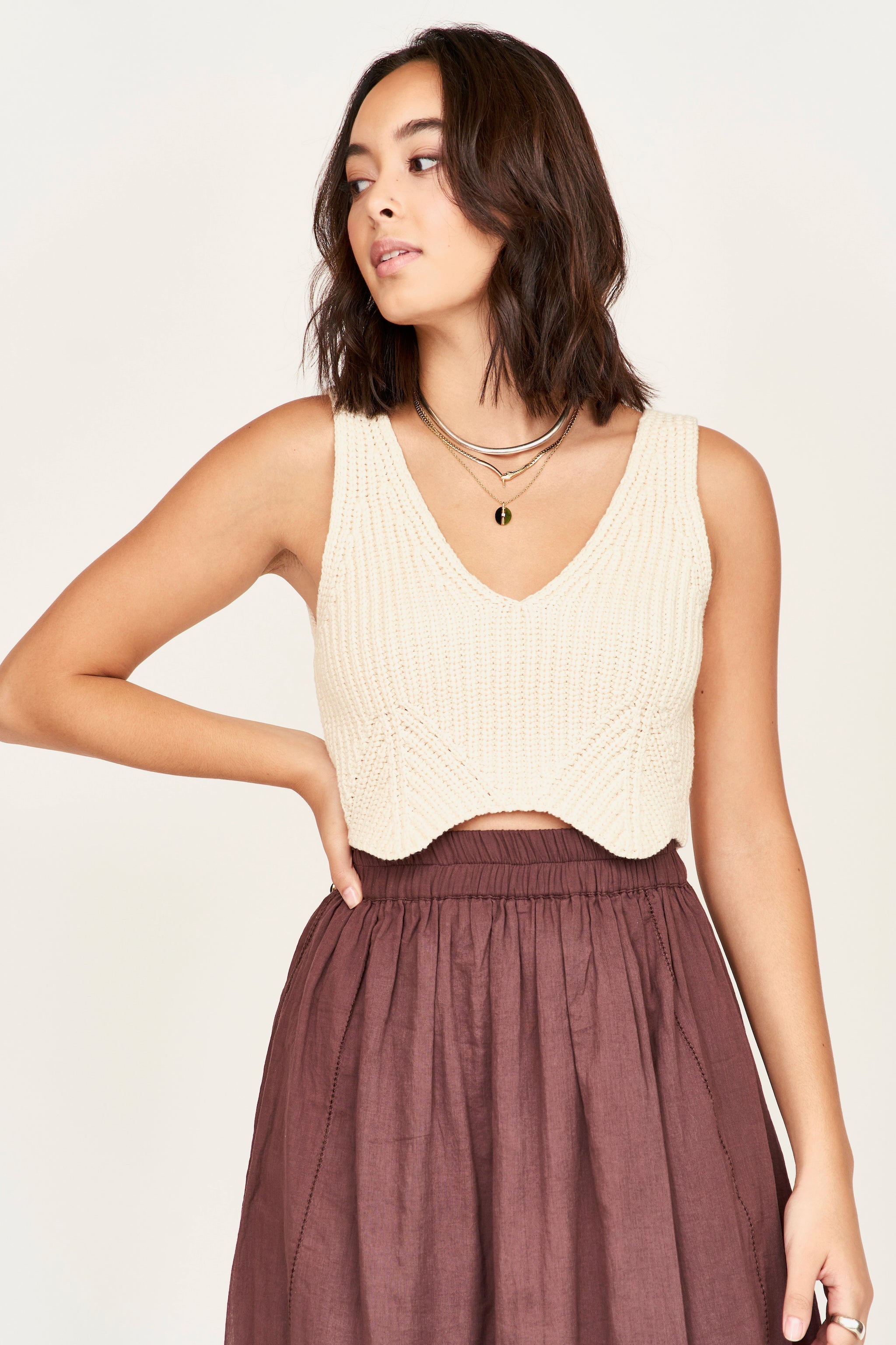 Gathered skirt