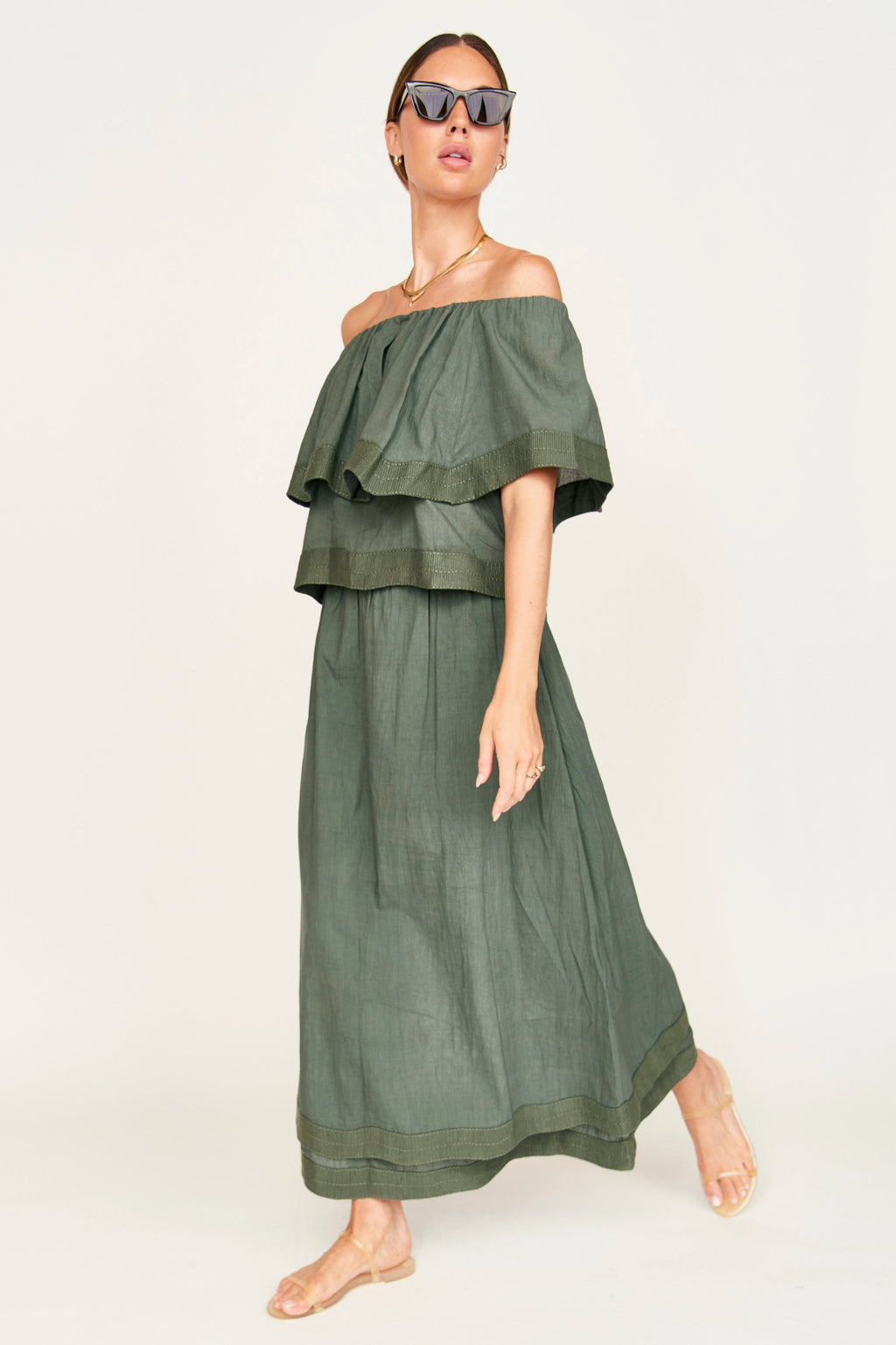 Skirt in Verde Fossil