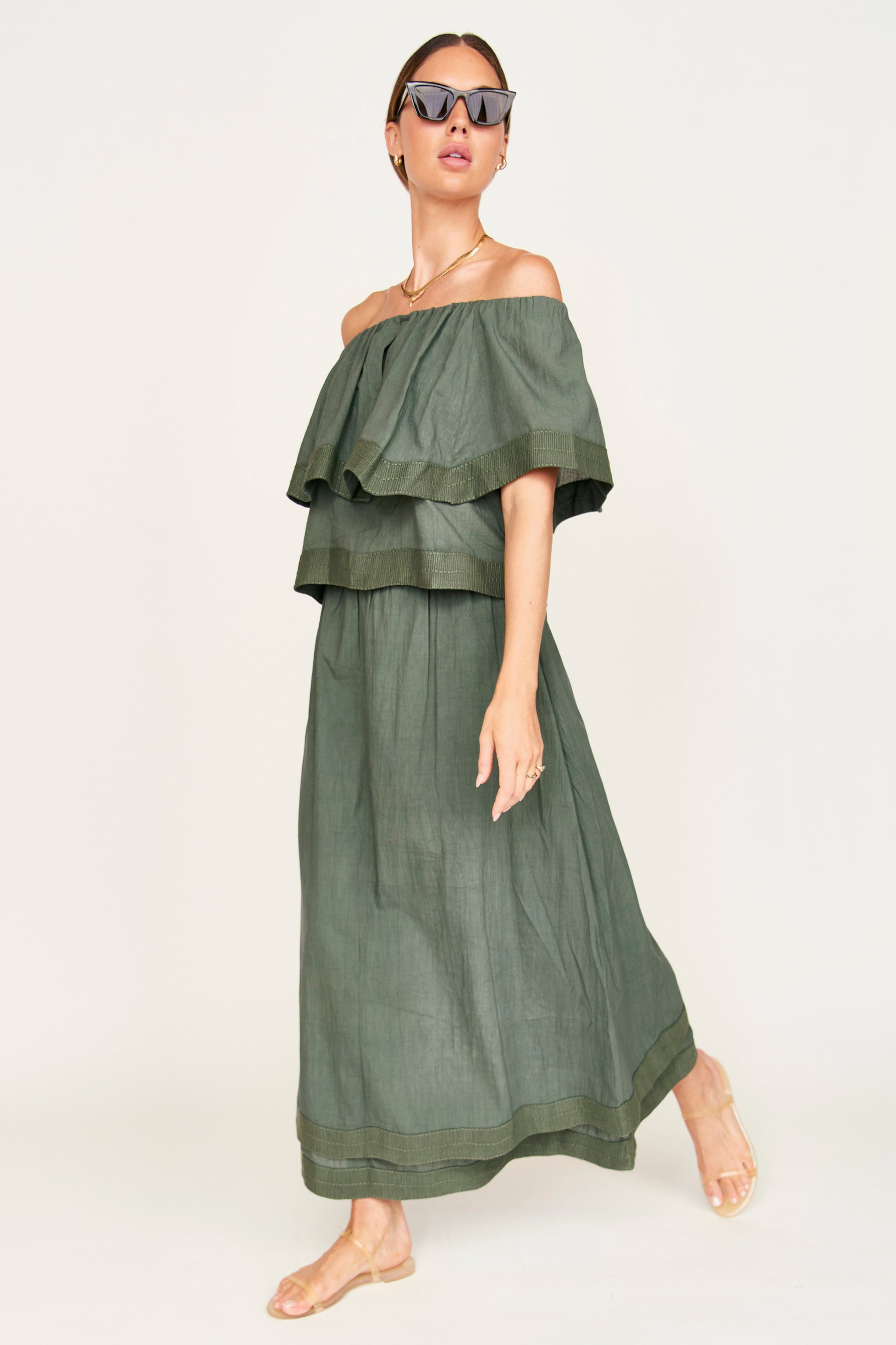 Skirt in Verde Fossil