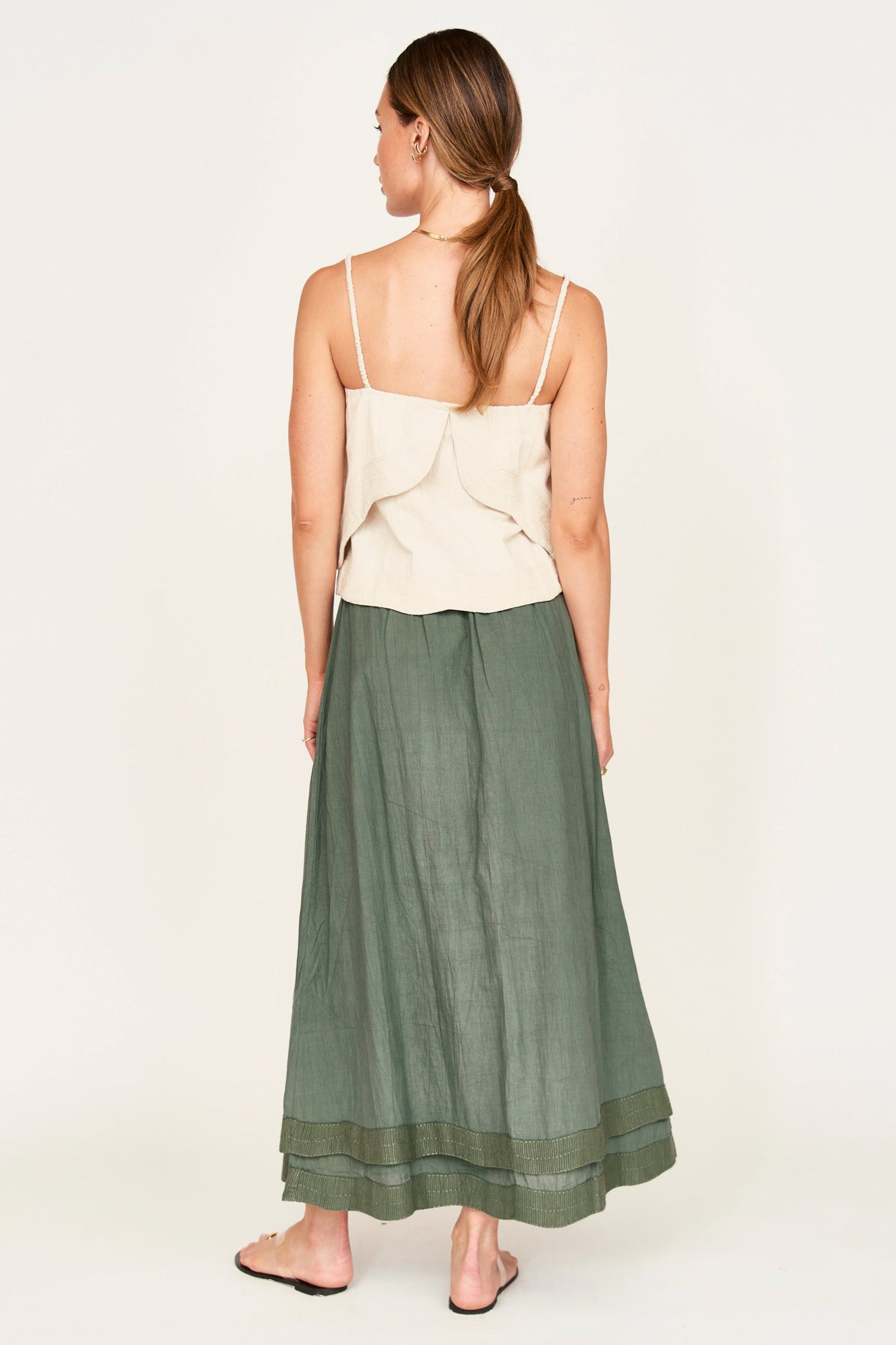Skirt in Verde Fossil