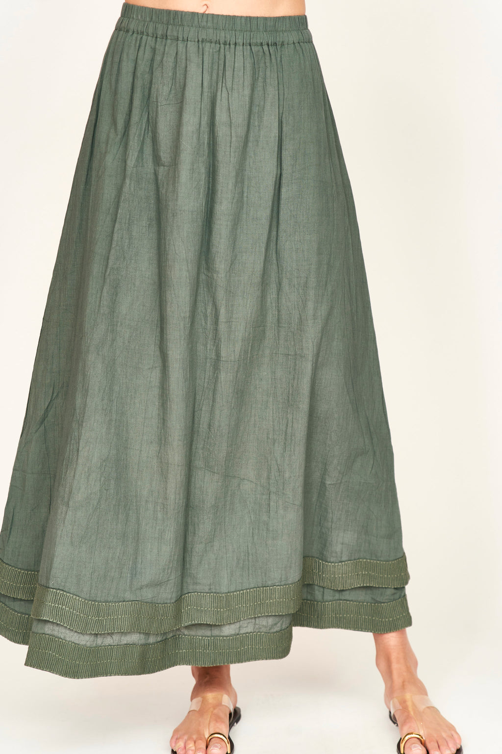 Skirt in Verde Fossil
