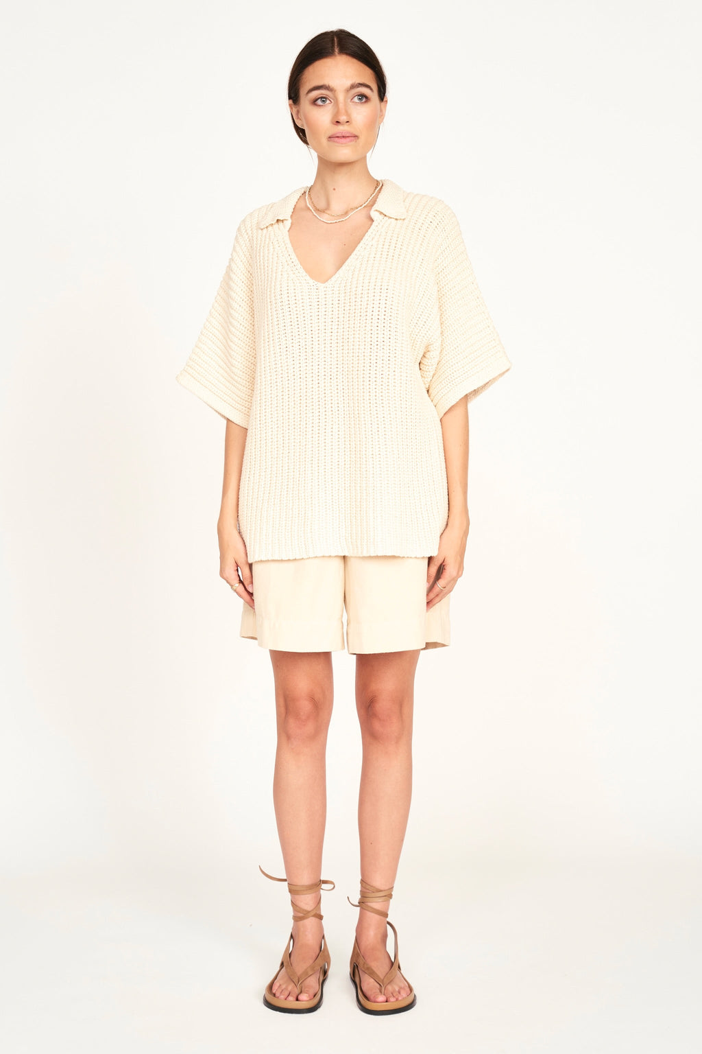 Knit Top in Bone