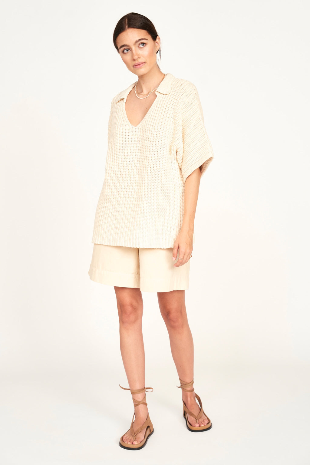 Knit Top in Bone