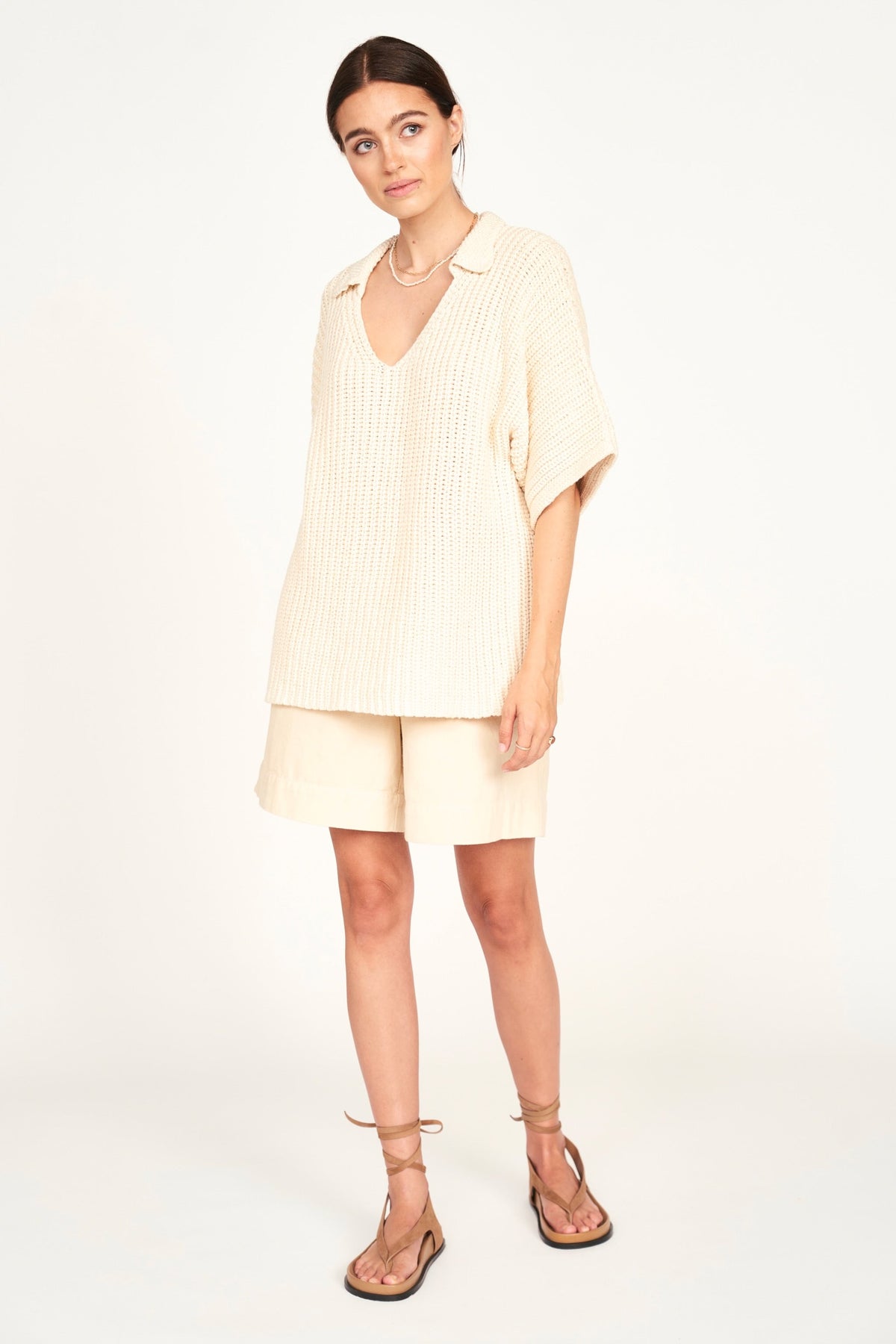 Knit Top in Bone