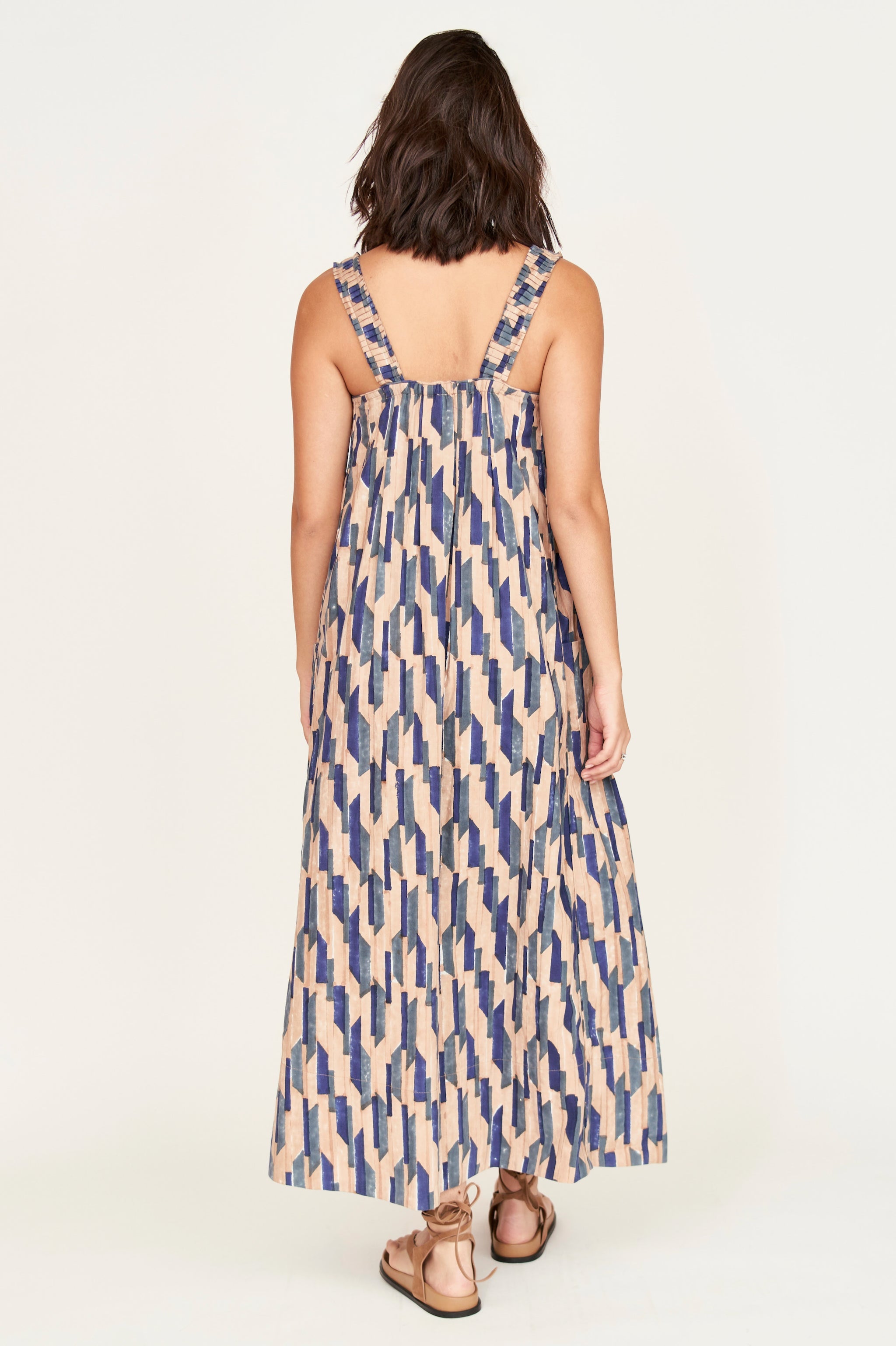 Cerulean Rainfall linen Dress