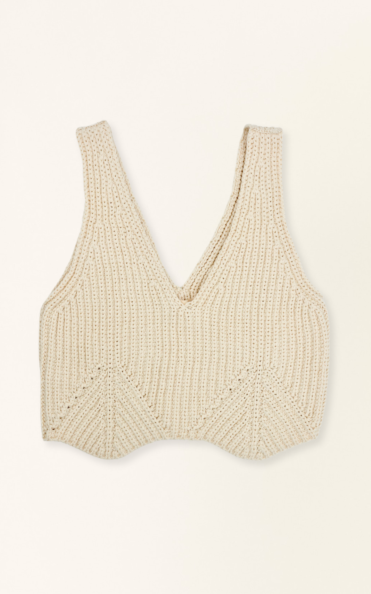 Knit Tank in Bone